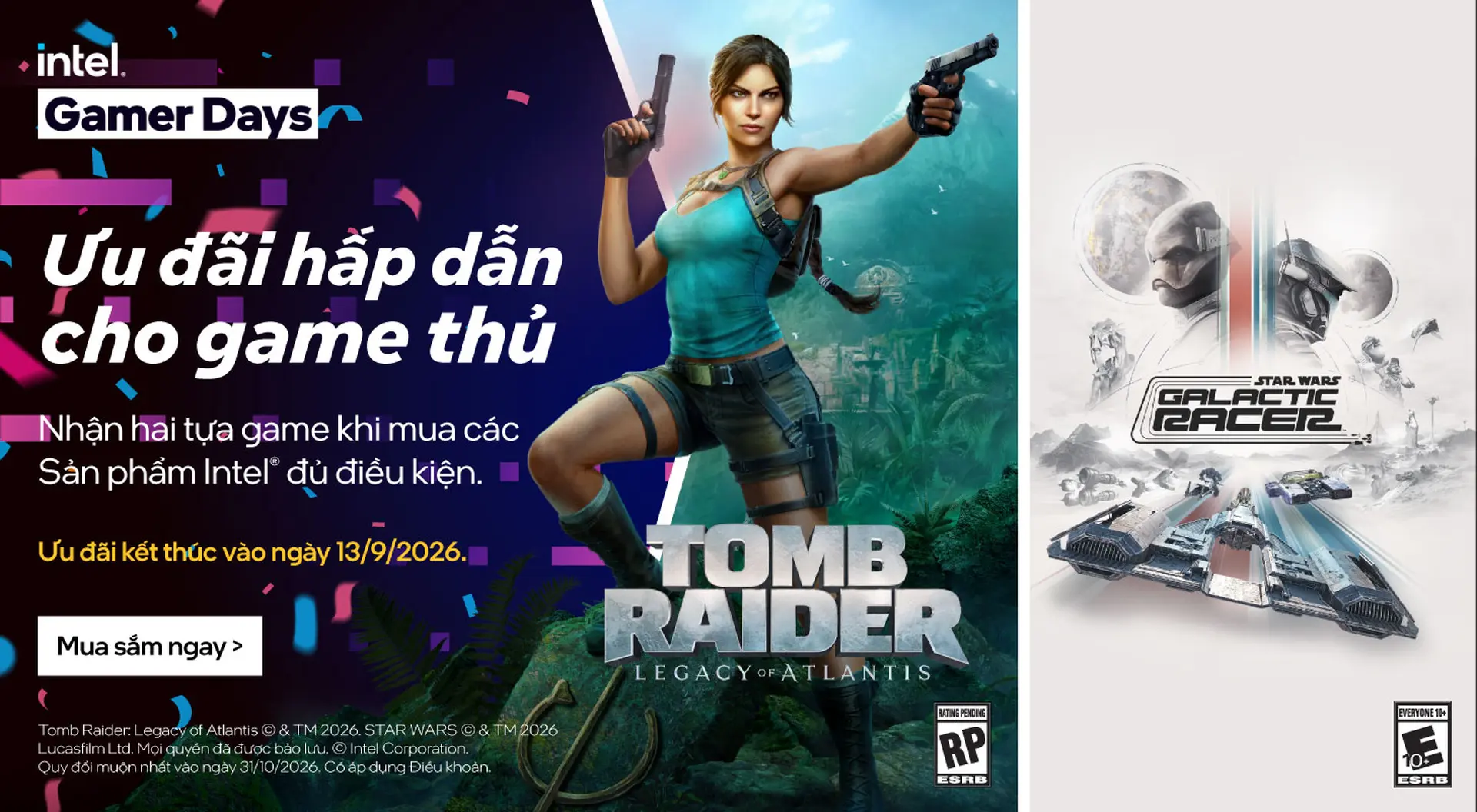 Intel Gamer Days Bundle tại FPT Shop: Mua laptop Intel, nhận bộ đôi game trị giá gần 3,2 triệu đồng