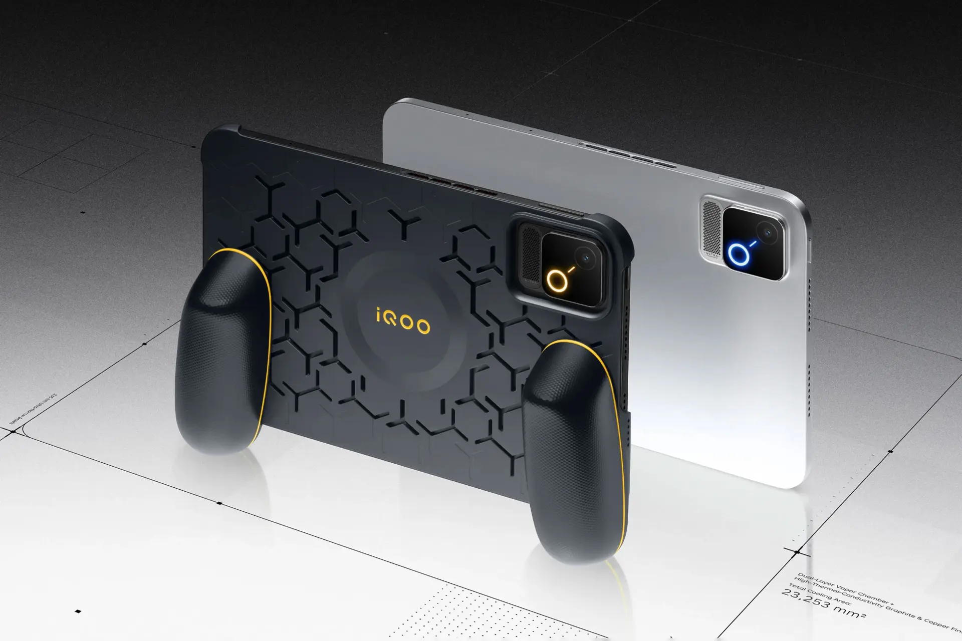 iQOO Pad Ultra hé lộ thiết kế gaming với RGB và tản nhiệt chủ động