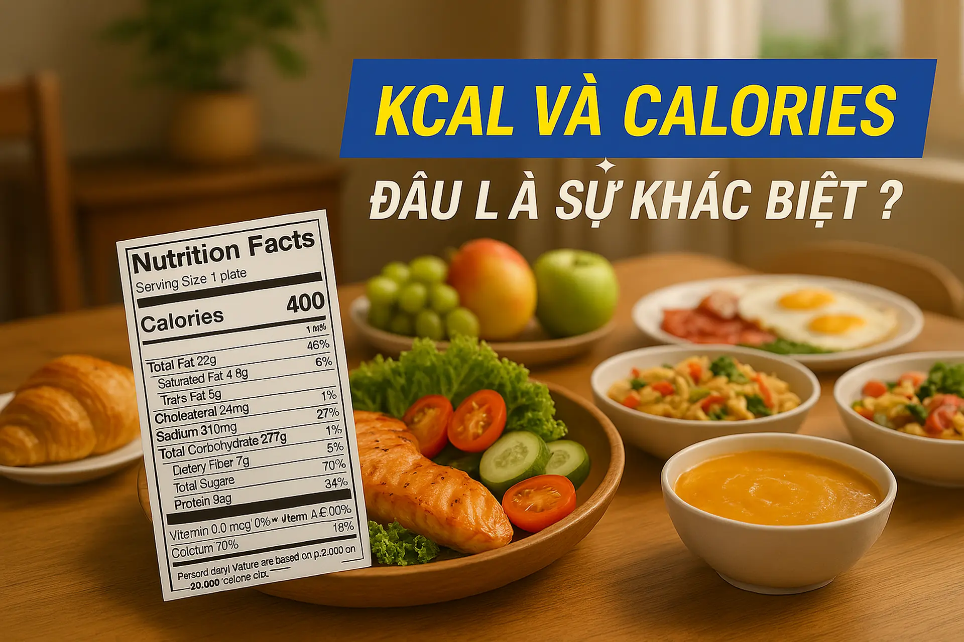 Kcal và calo: Sự khác biệt quan trọng cần biết để quản lý năng lượng cơ thể hiệu quả