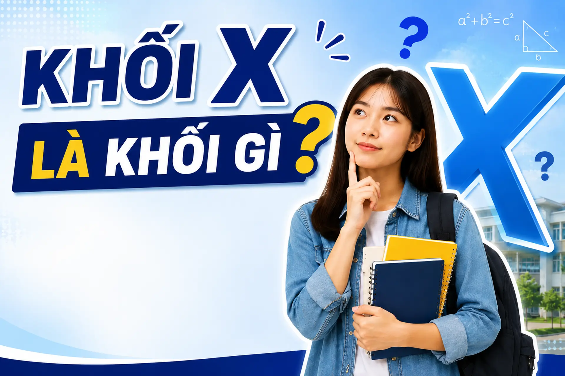 Khối X là khối gì? Tổ hợp môn, ngành học và những điều cần biết khi xét tuyển