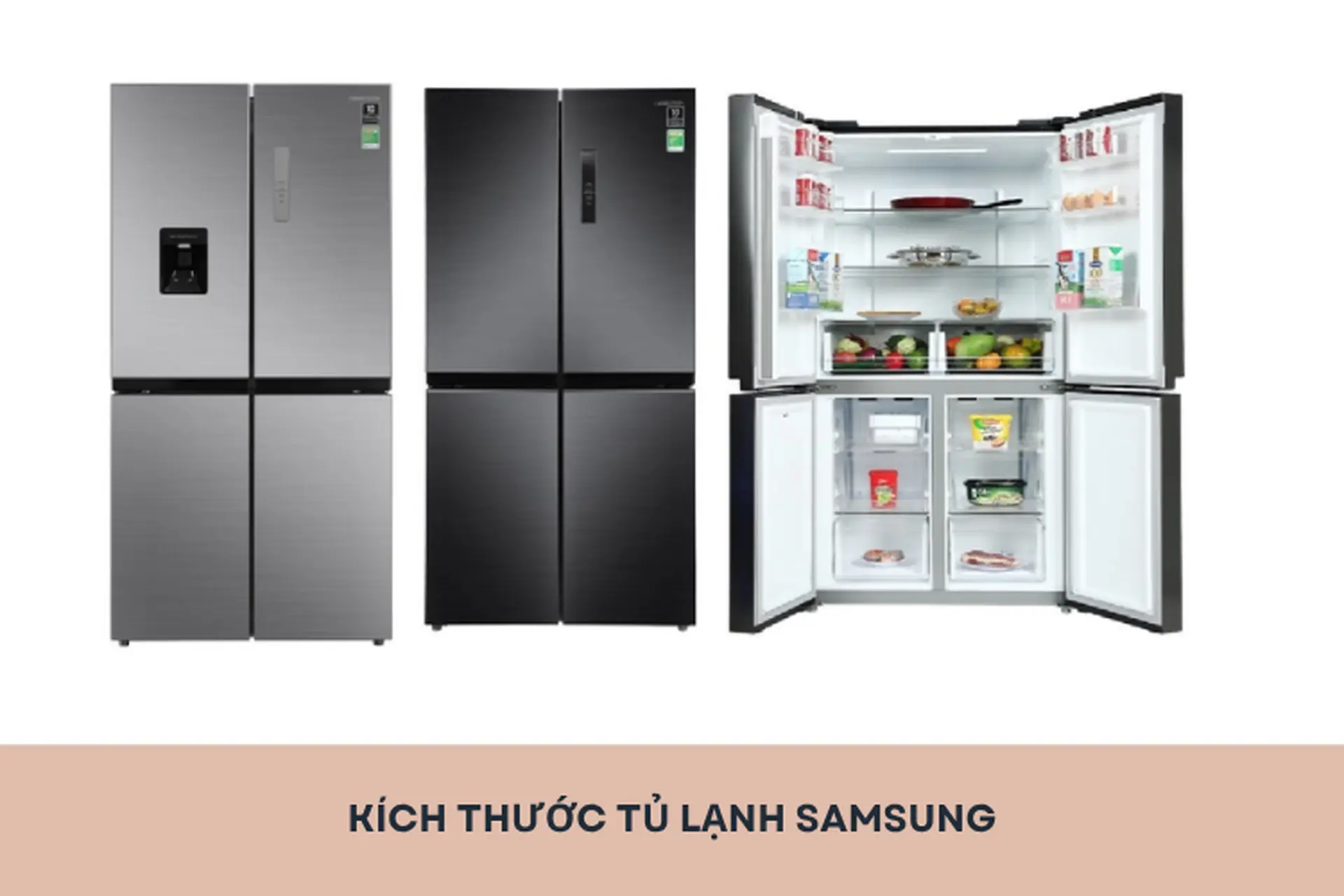 Tìm hiểu các kích thước tủ lạnh Samsung để bạn dễ dàng chọn được mẫu tủ lạnh phù hợp và ưng ý