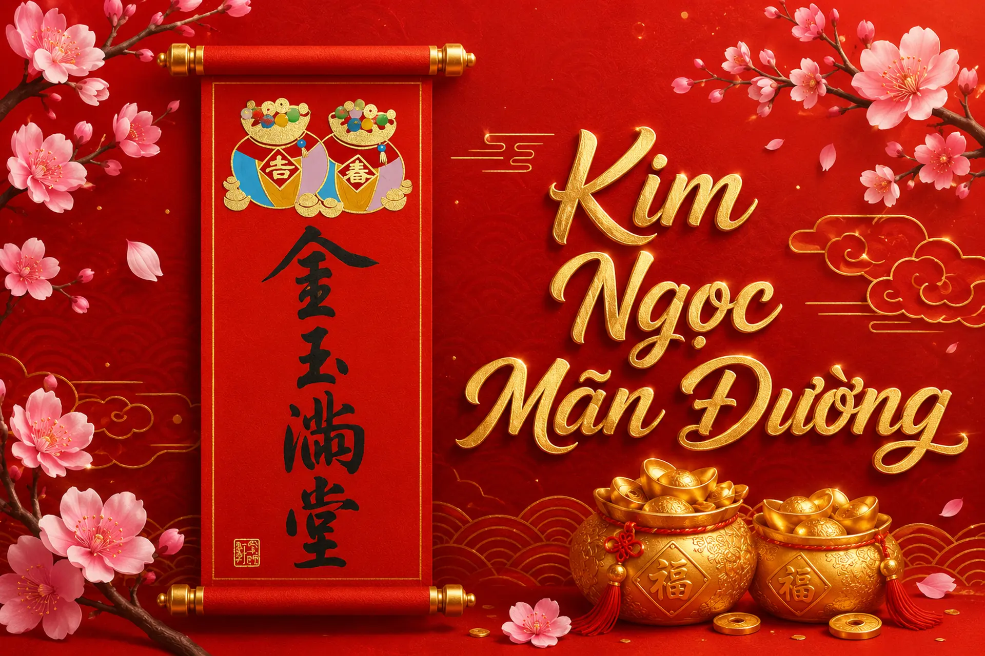 Kim Ngọc Mãn Đường là gì? Giải mã ý nghĩa của câu chúc này trong văn hóa Hán Việt