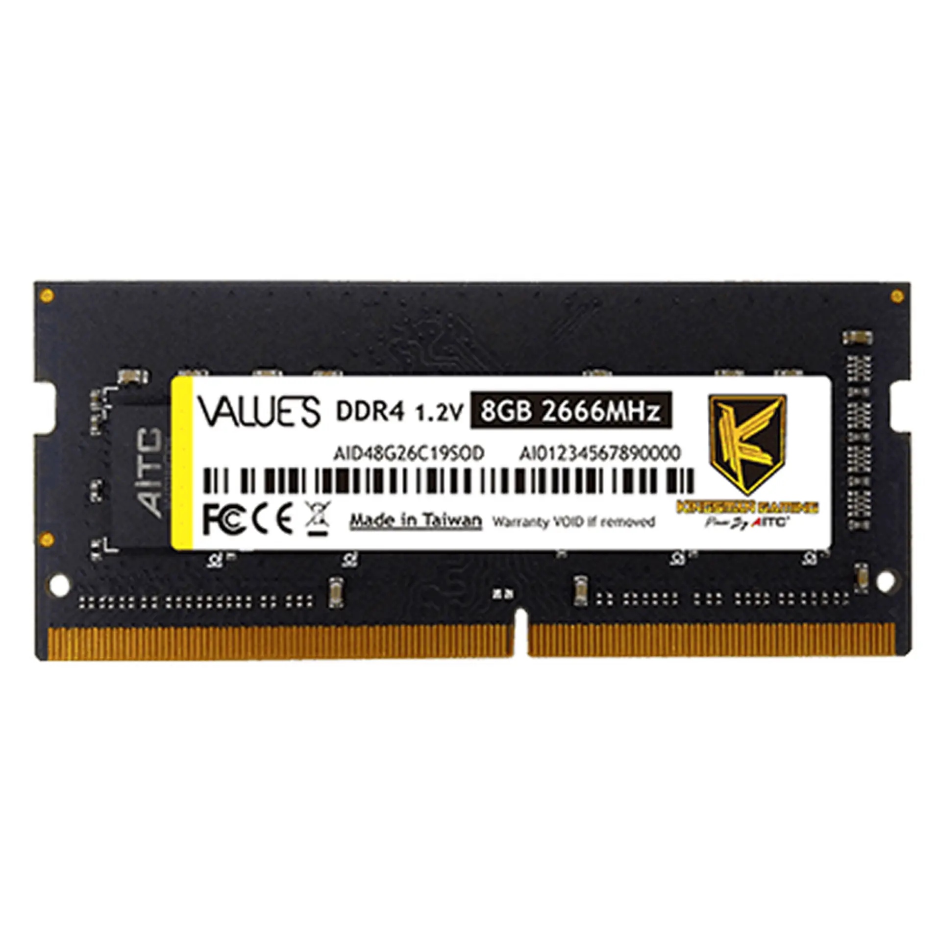 RAM Laptop Kingsman by AITC 8GB DDR4 2666 MHz KSD48G26C19SOD
