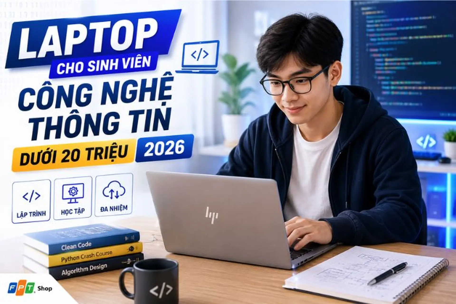 Đánh giá top 8 laptop cho sinh viên công nghệ thông tin dưới 20 triệu 2026 cực mạnh mẽ