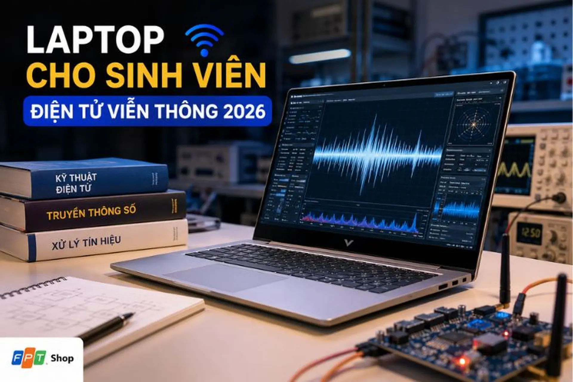 Top 8 mẫu laptop cho sinh viên điện tử viễn thông 2026 mạnh mẽ, đáng mua nhất