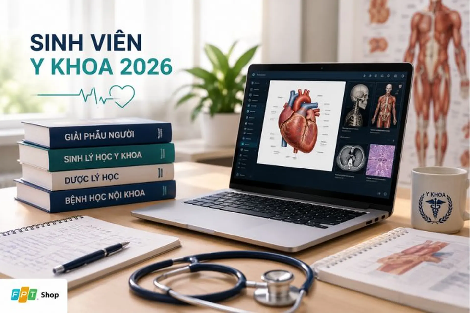 Khám phá top 8 laptop cho sinh viên y khoa 2026 mỏng nhẹ, pin trâu, đáng sở hữu