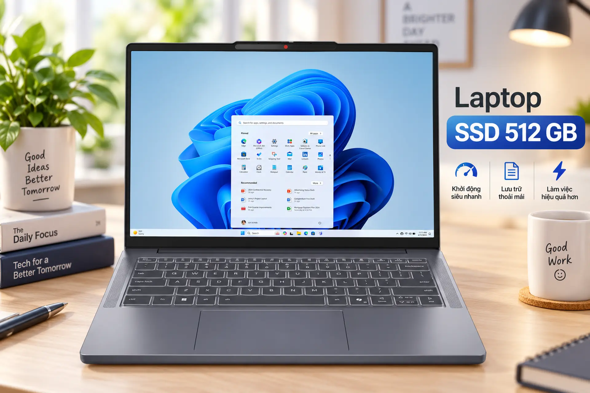 TOP 5 laptop SSD 512 GB đáng mua 2026: Dung lượng lớn, lưu trữ thoải mái, khởi động nhanh