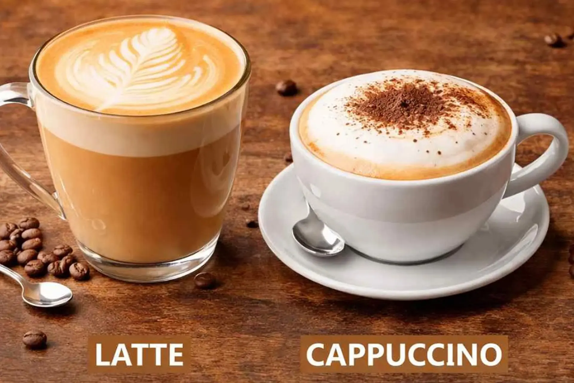 Latte và cappuccino khác nhau gì? Cách phân biệt chuẩn cho người thích cà phê