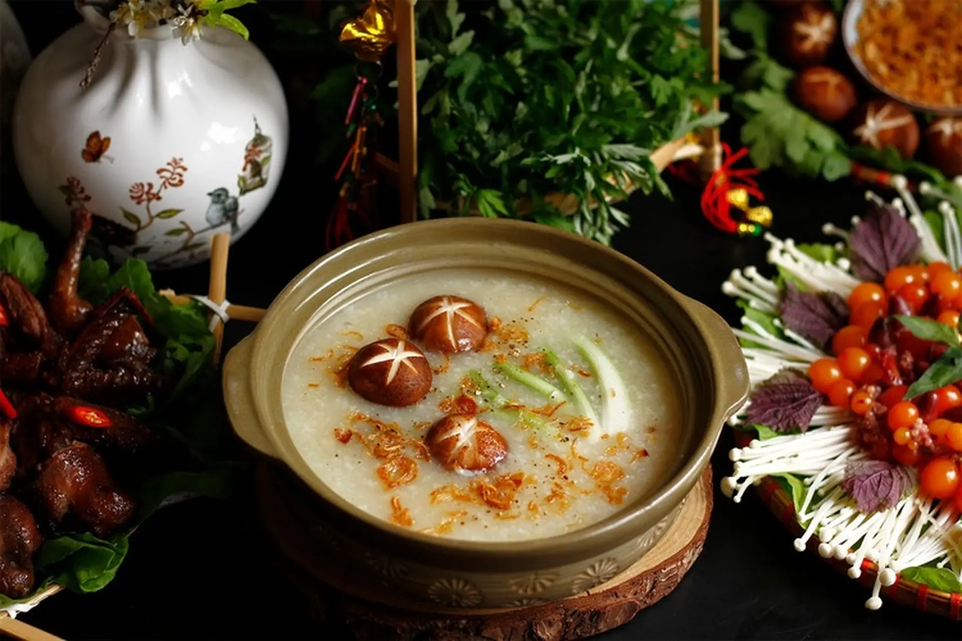 Lẩu cháo chim – Món ăn thanh đạm, bổ dưỡng cho những ngày se lạnh bên gia đình