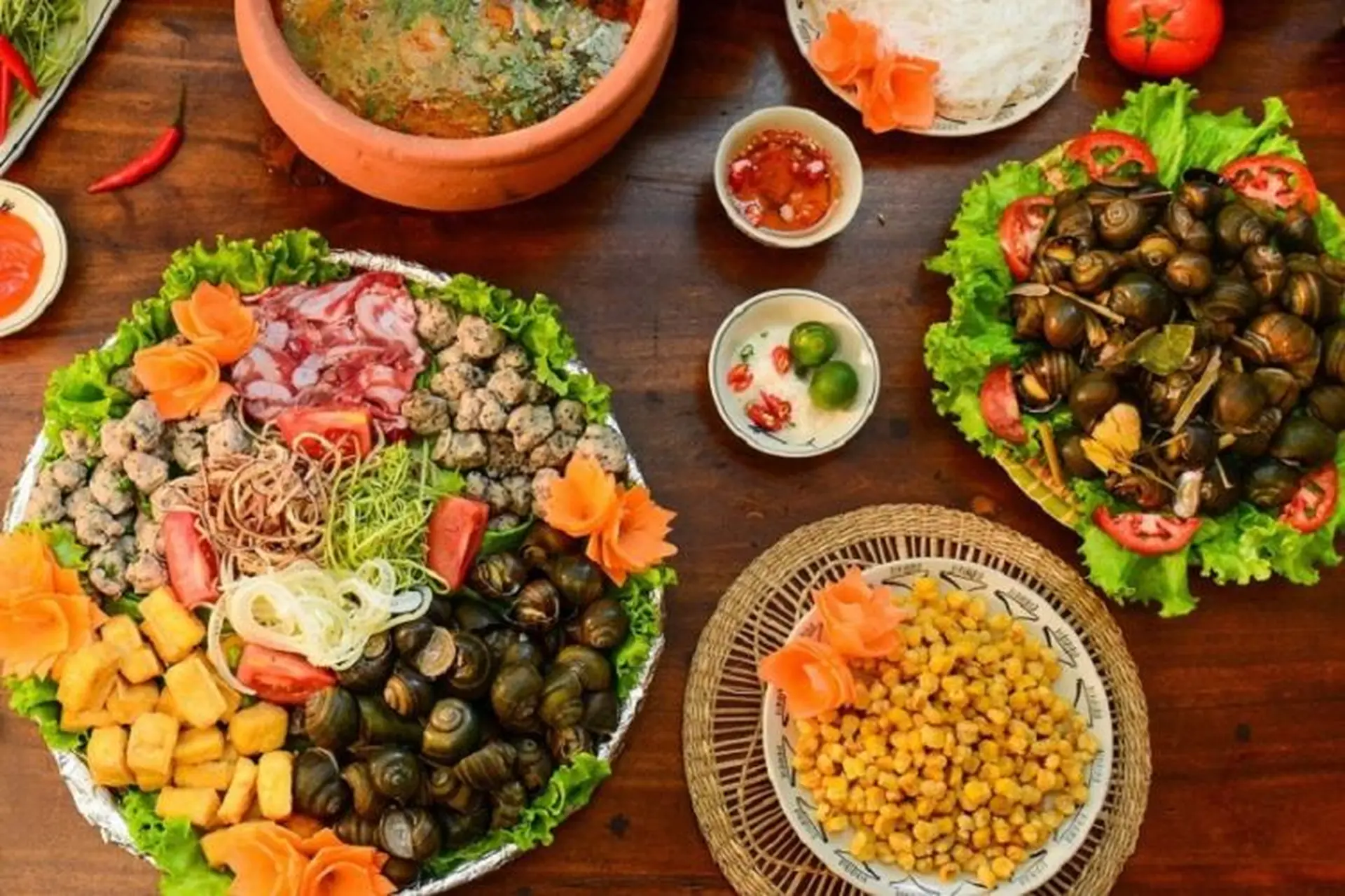Lẩu ốc chuối đậu: Món ngon quê nhà dân dã với sự kết hợp khéo léo các nguyên liệu