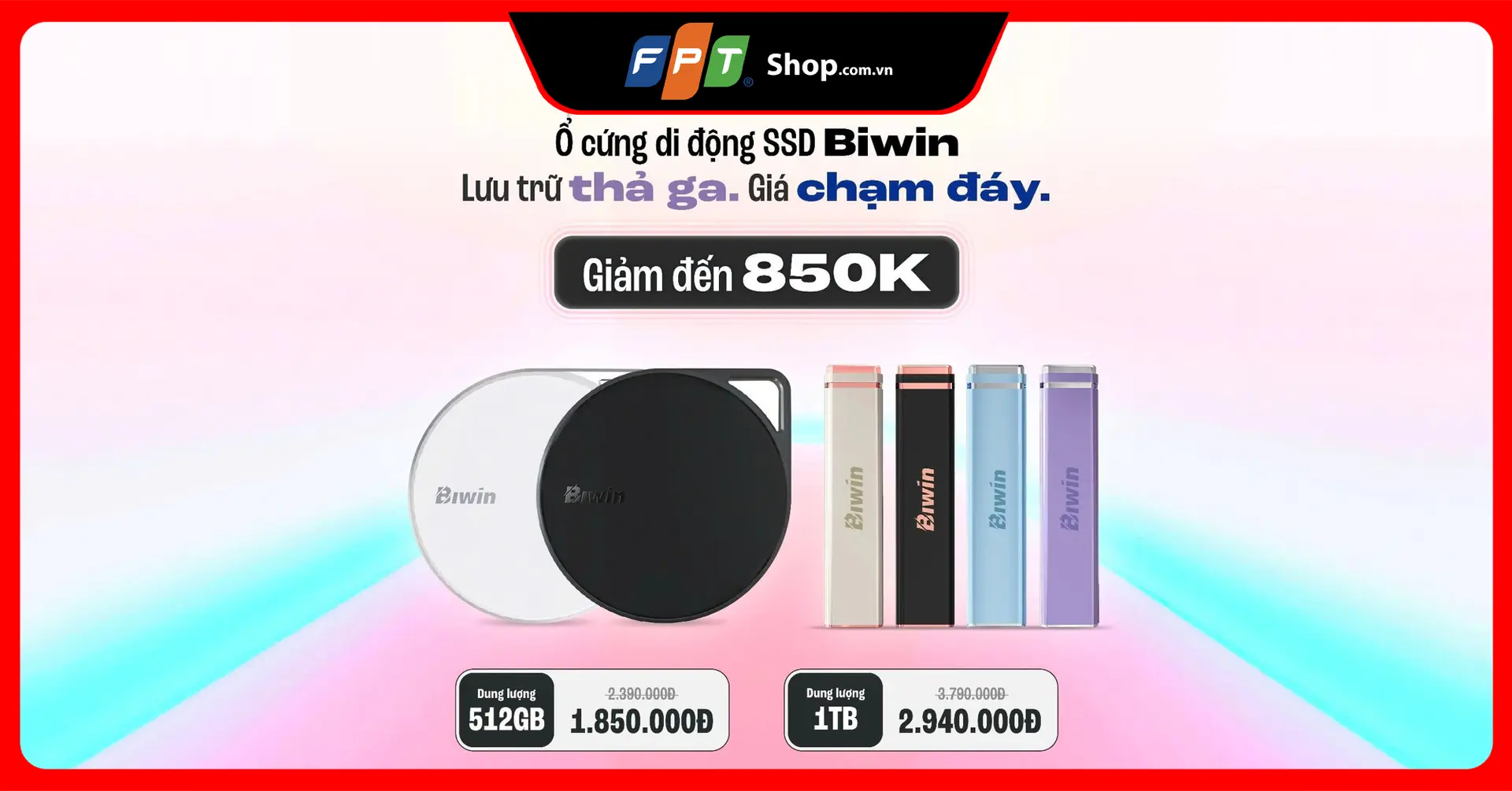 Ổ cứng Biwin giảm sốc đến 850.000đ