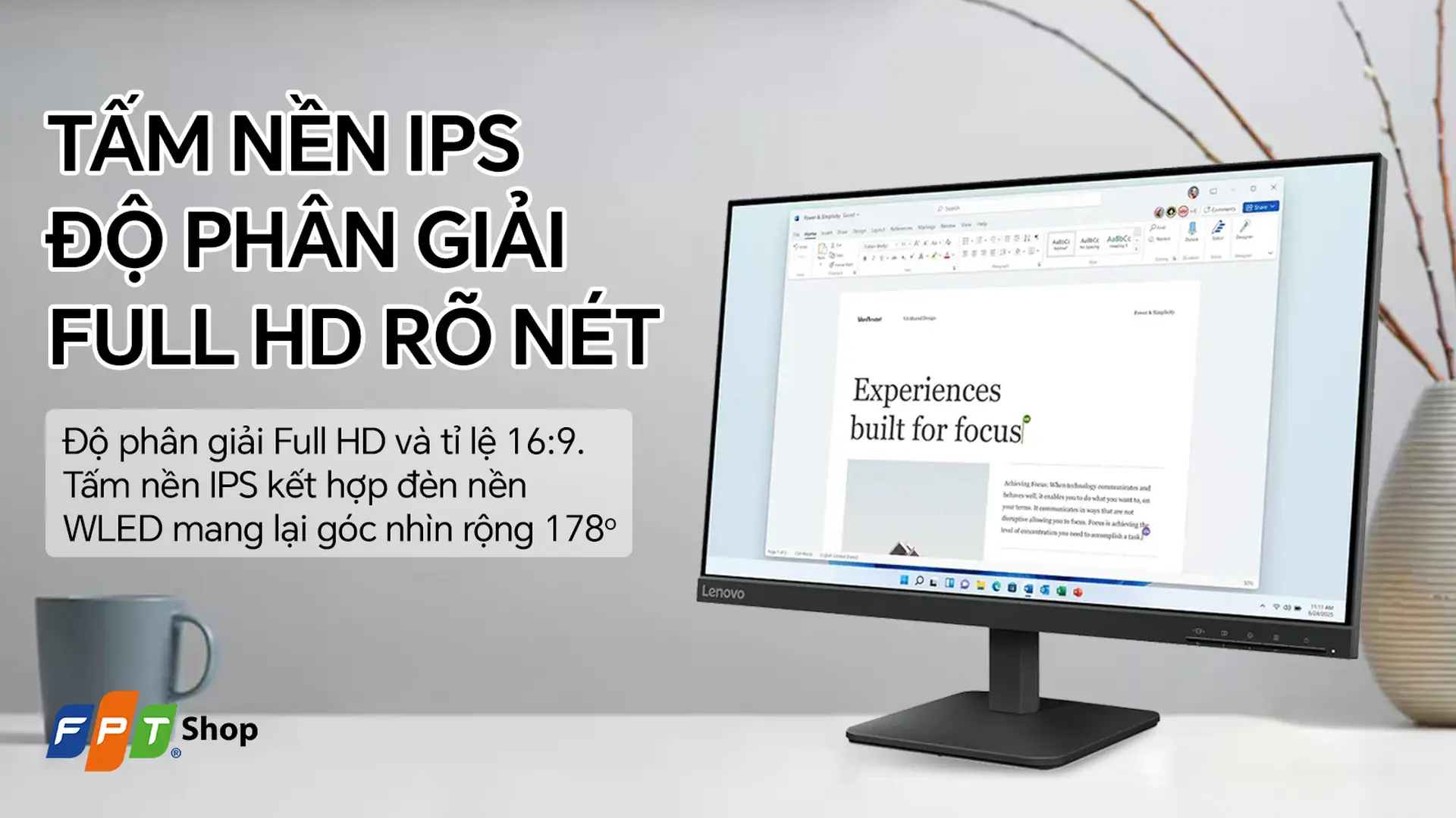 Lenovo L24-4e/23.8 inch/FHD(1920x1080)/IPS 100Hz