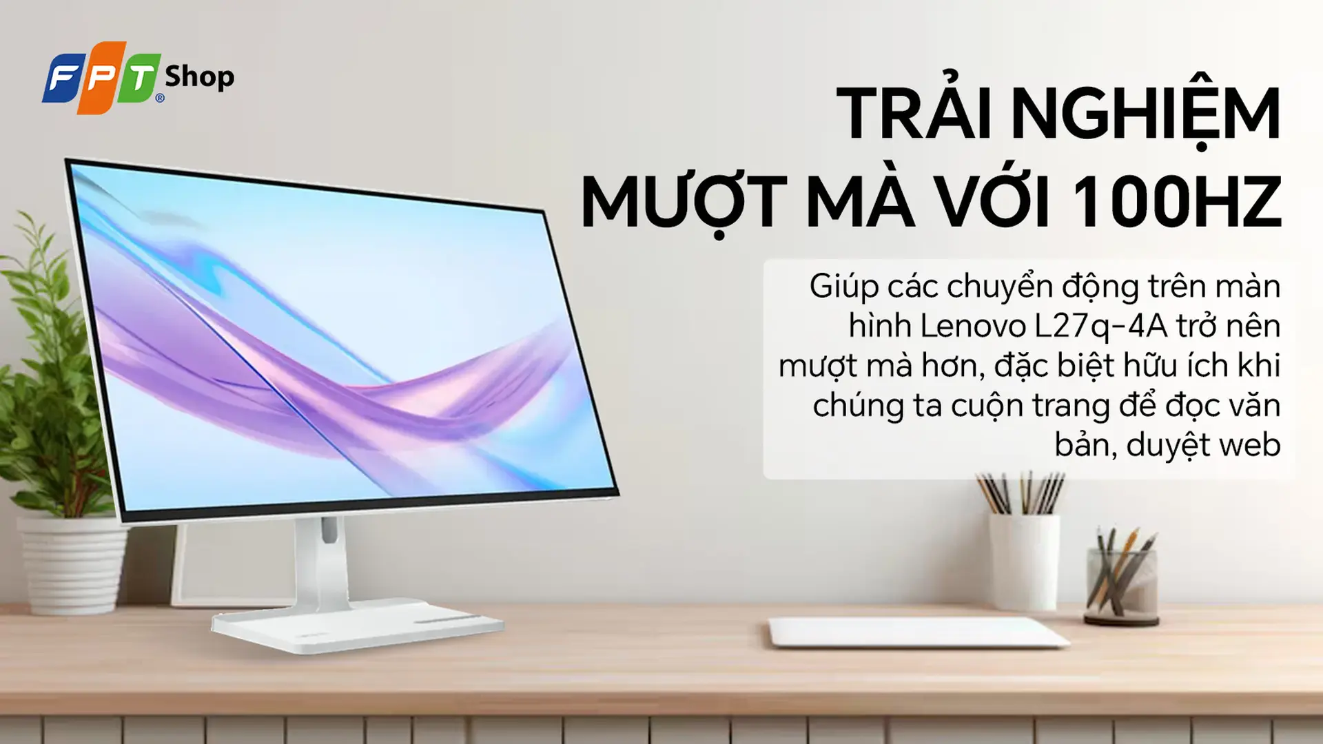 Lenovo L27q-4A/27inch/QHD (2560x1440)/IPS 100Hz