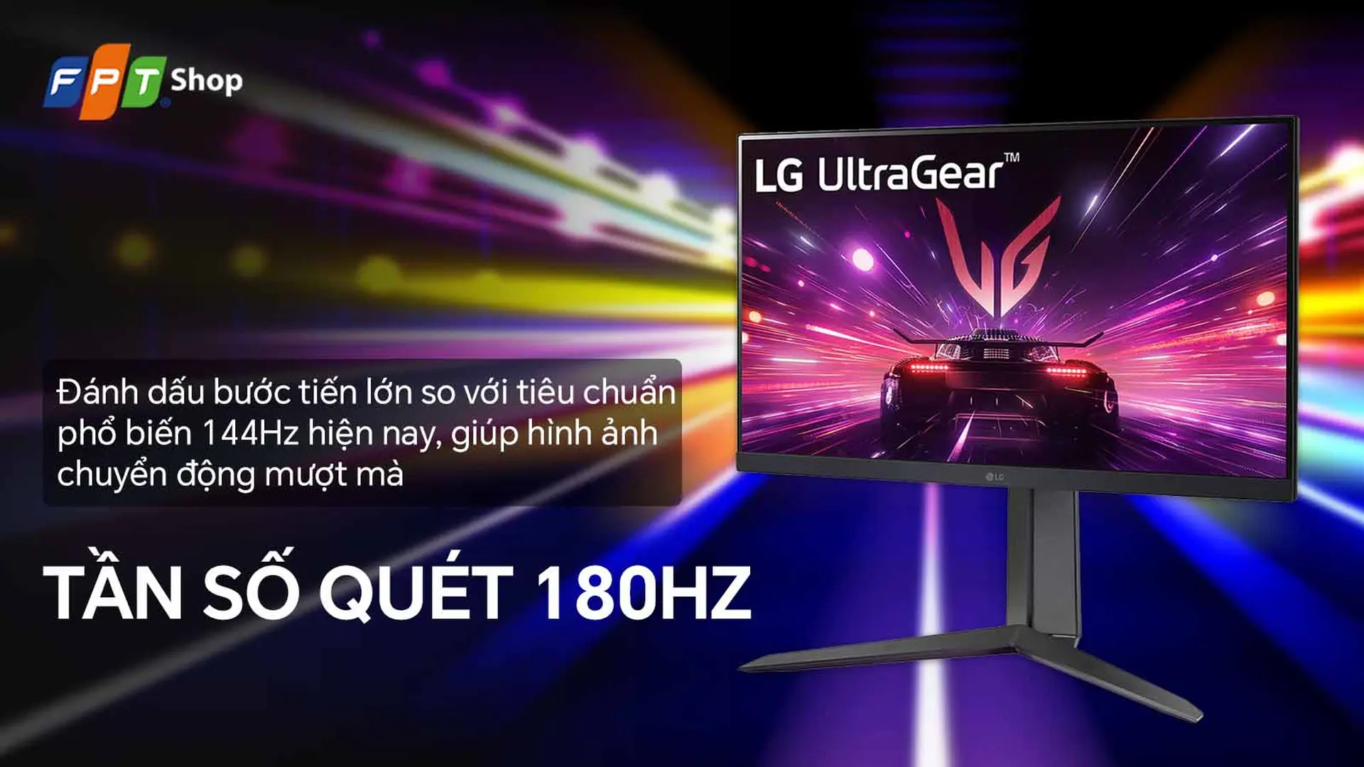 Màn hình Gaming LG 24GS65F-B.ATV/23.8inch FHD (1920x1080)/IPS 180Hz