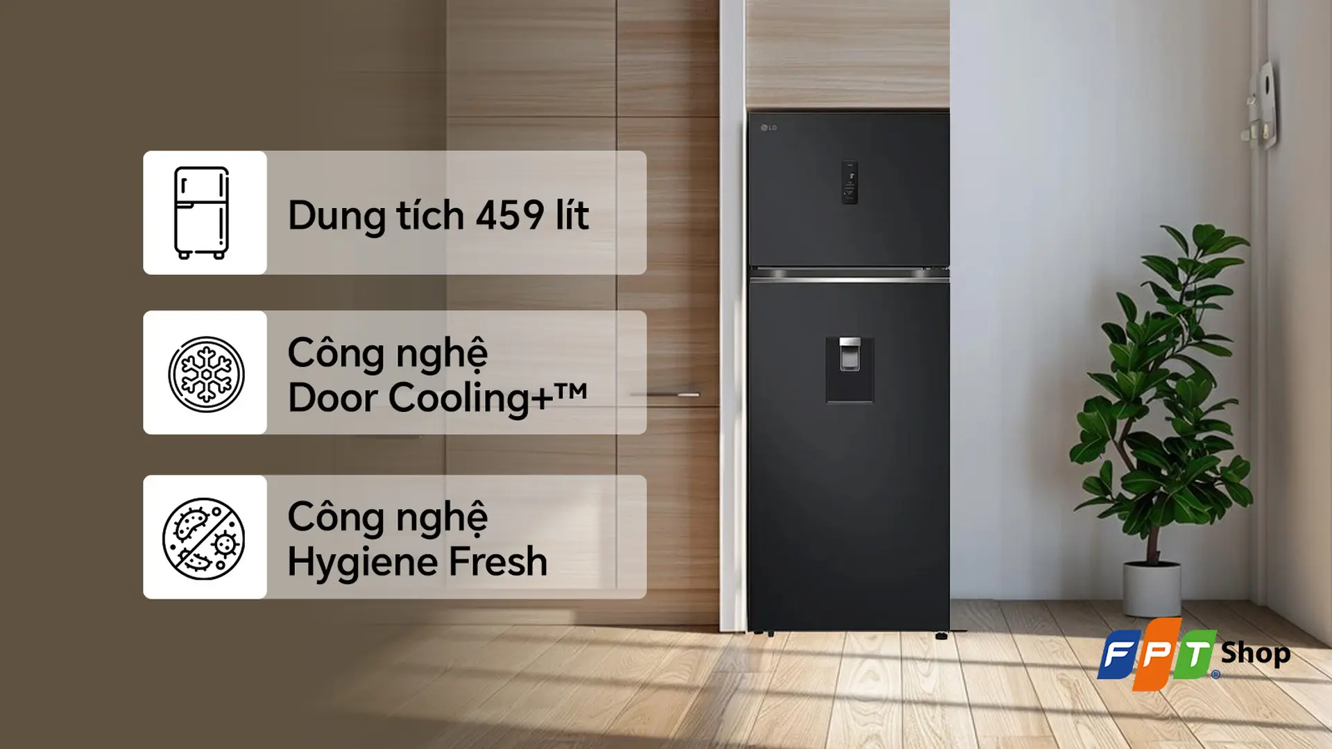 LG Inverter 459 lít LTD46BLMA