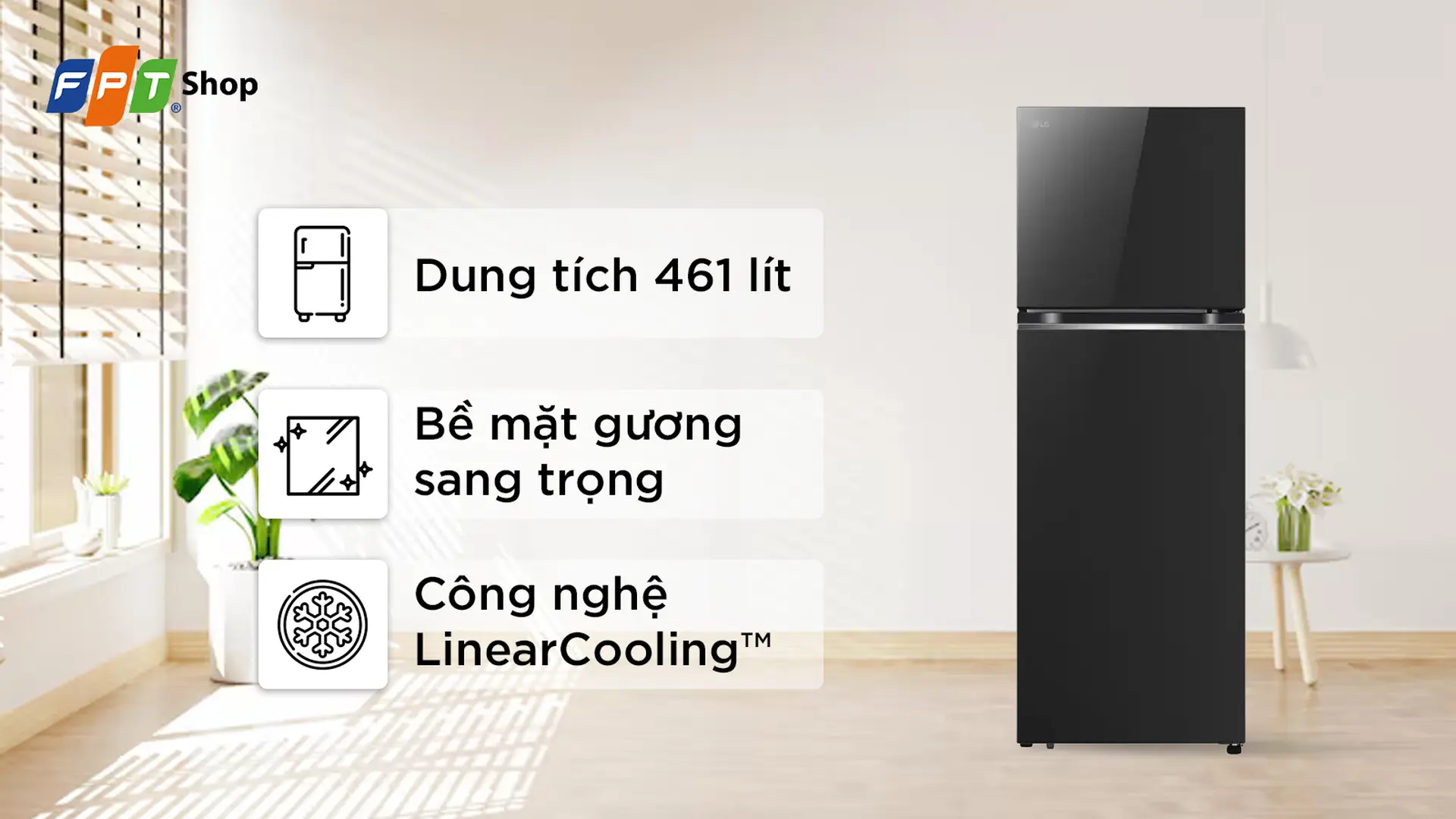 LG Inverter 461 lít LTB46BLG