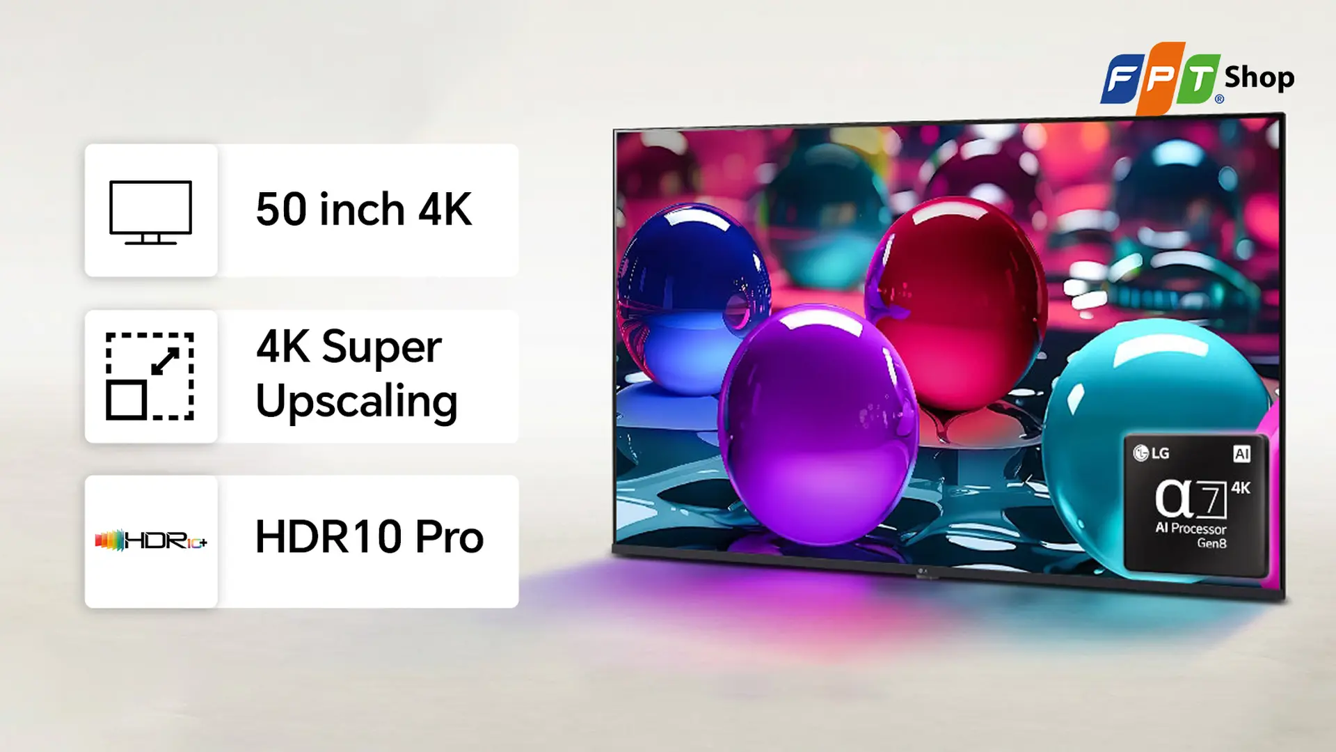 LG Smart TV AI 43 inch 4K 43UA7350PSB