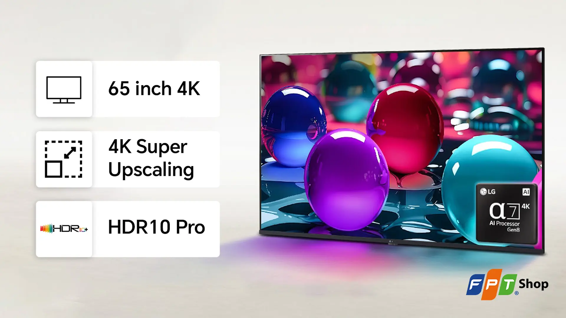 LG Smart TV 65 inch 4K 65UA7350PSB