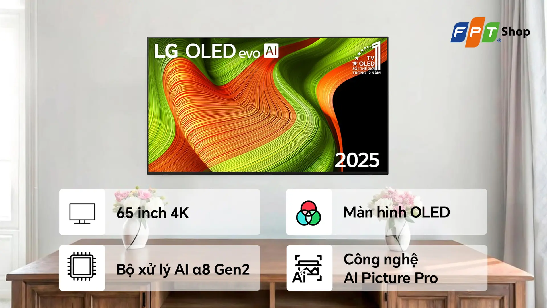 LG Smart TV OLED 65 inch 4K OLED65B5PSA