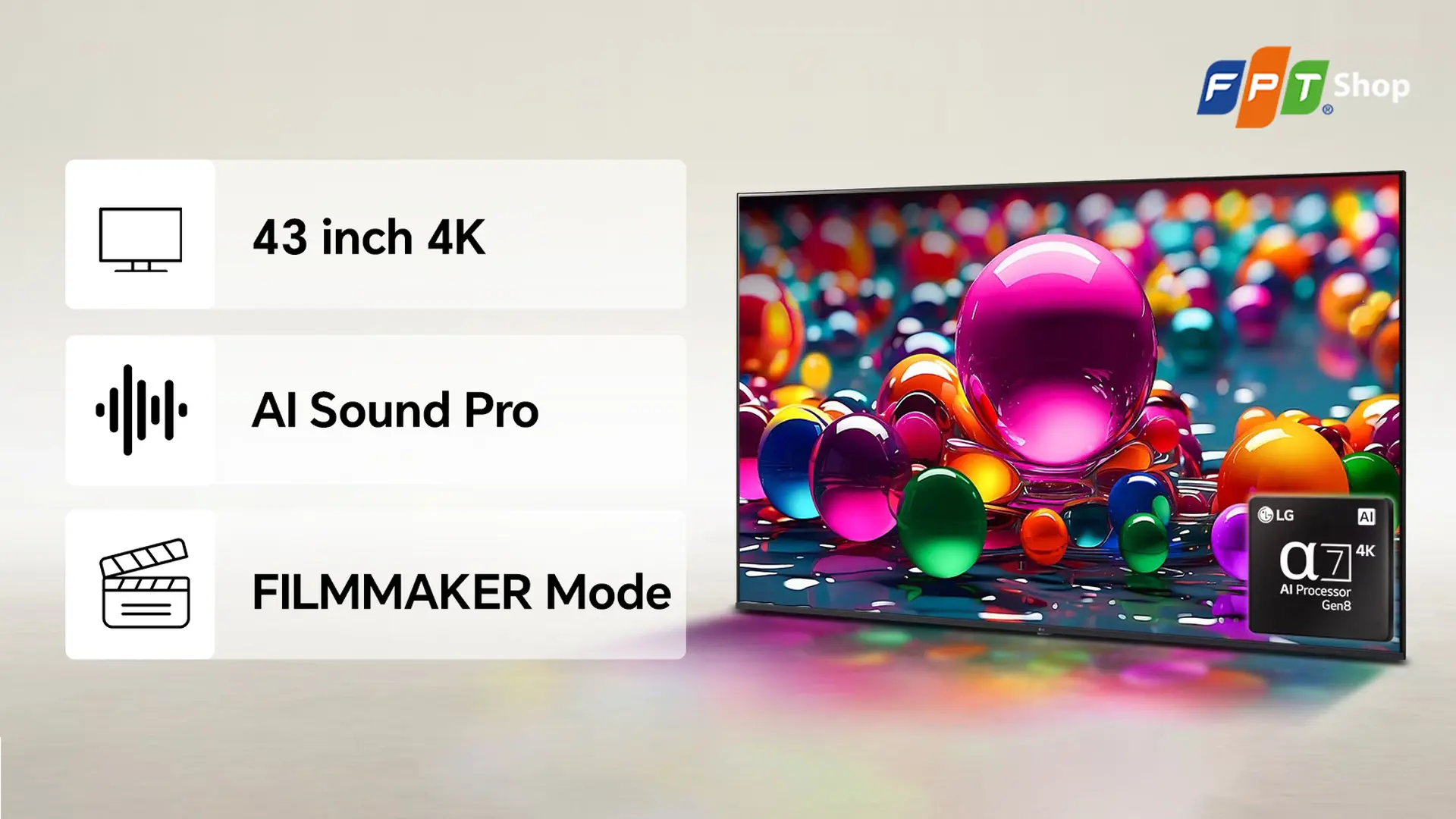 LG Smart TV 43 inch 4K 43UA8450PSA