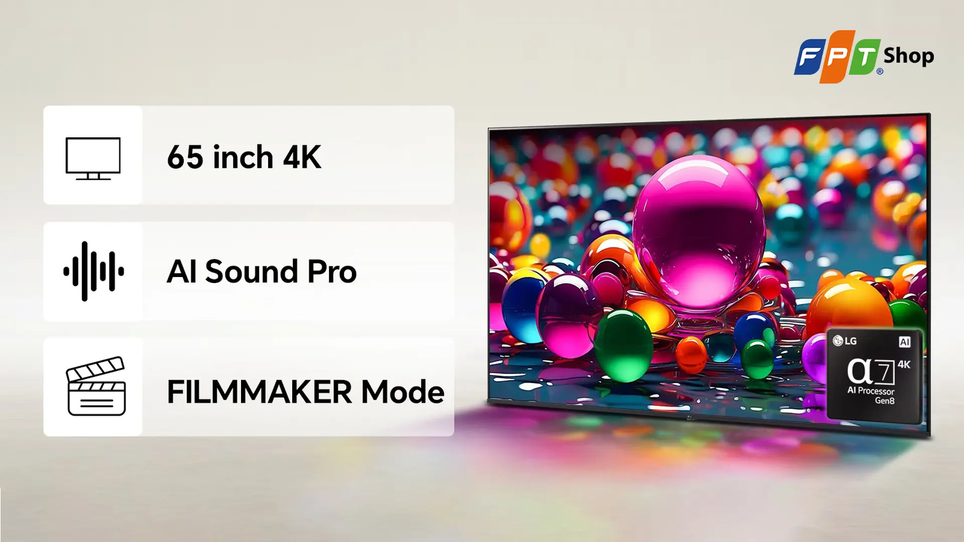 LG Smart Tivi UHD AI 65 inch 4K 65UA8450PSA