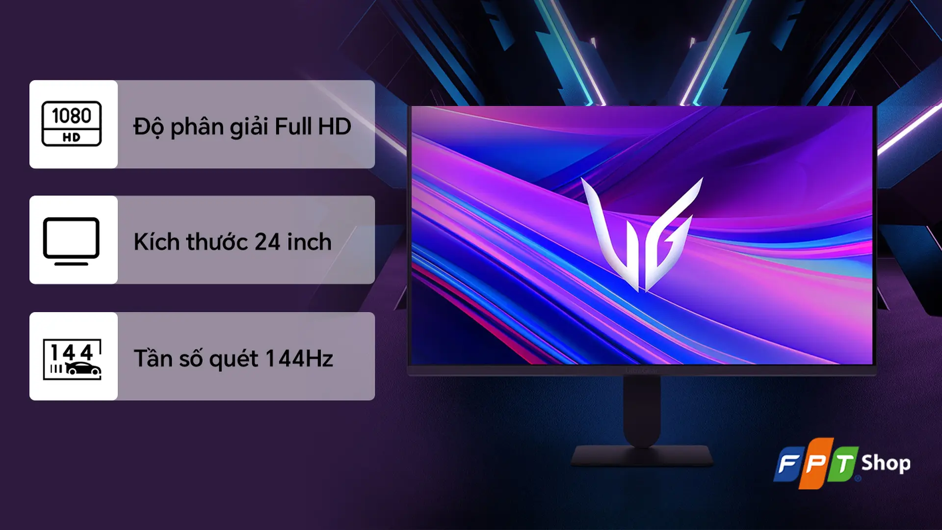 LG UltraGear 24G411A-B.ATV 24 inch/FHD/IPS/144 Hz