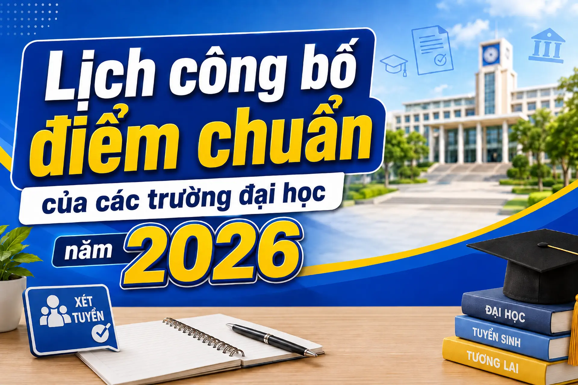 Lịch công bố điểm chuẩn của các trường đại học năm 2026: Cập nhật mốc thời gian mới nhất