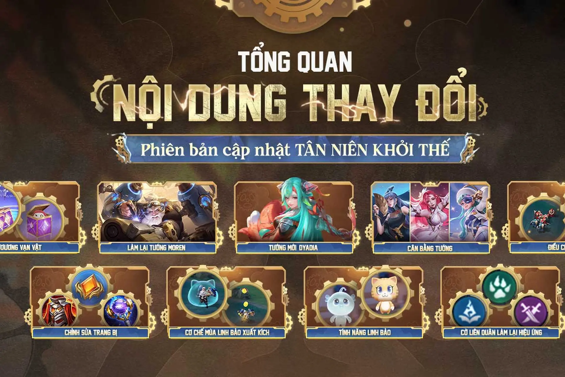 Liên Quân Tân Niên Khởi Thế có gì mới: Cập nhật chi tiết lính, trang bị, tướng và cơ chế mùa