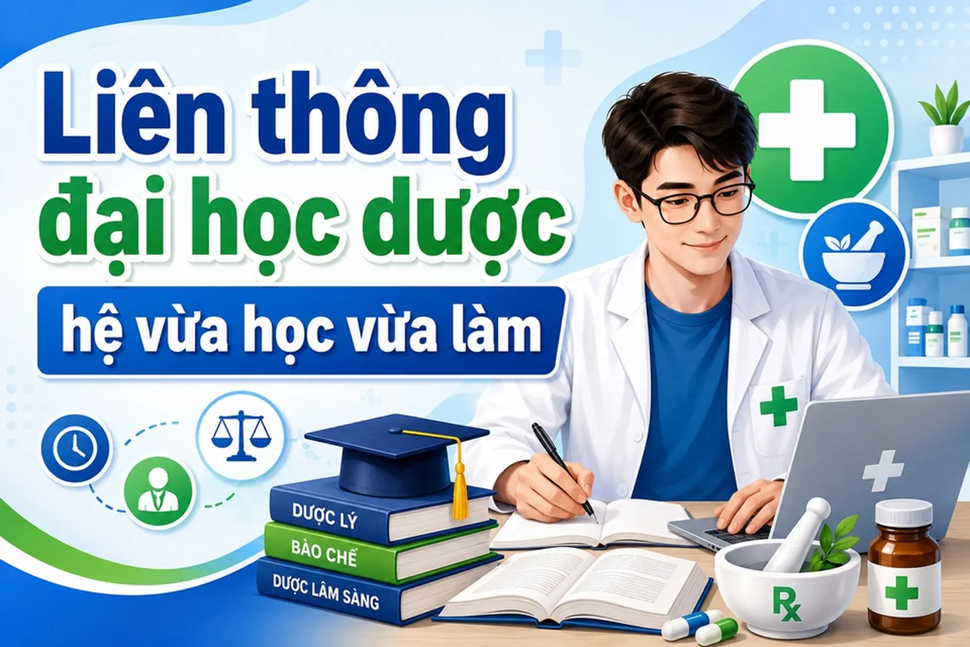 Liên thông Đại học Dược hệ vừa học vừa làm là gì? Điều kiện, thời gian học và lưu ý cần biết