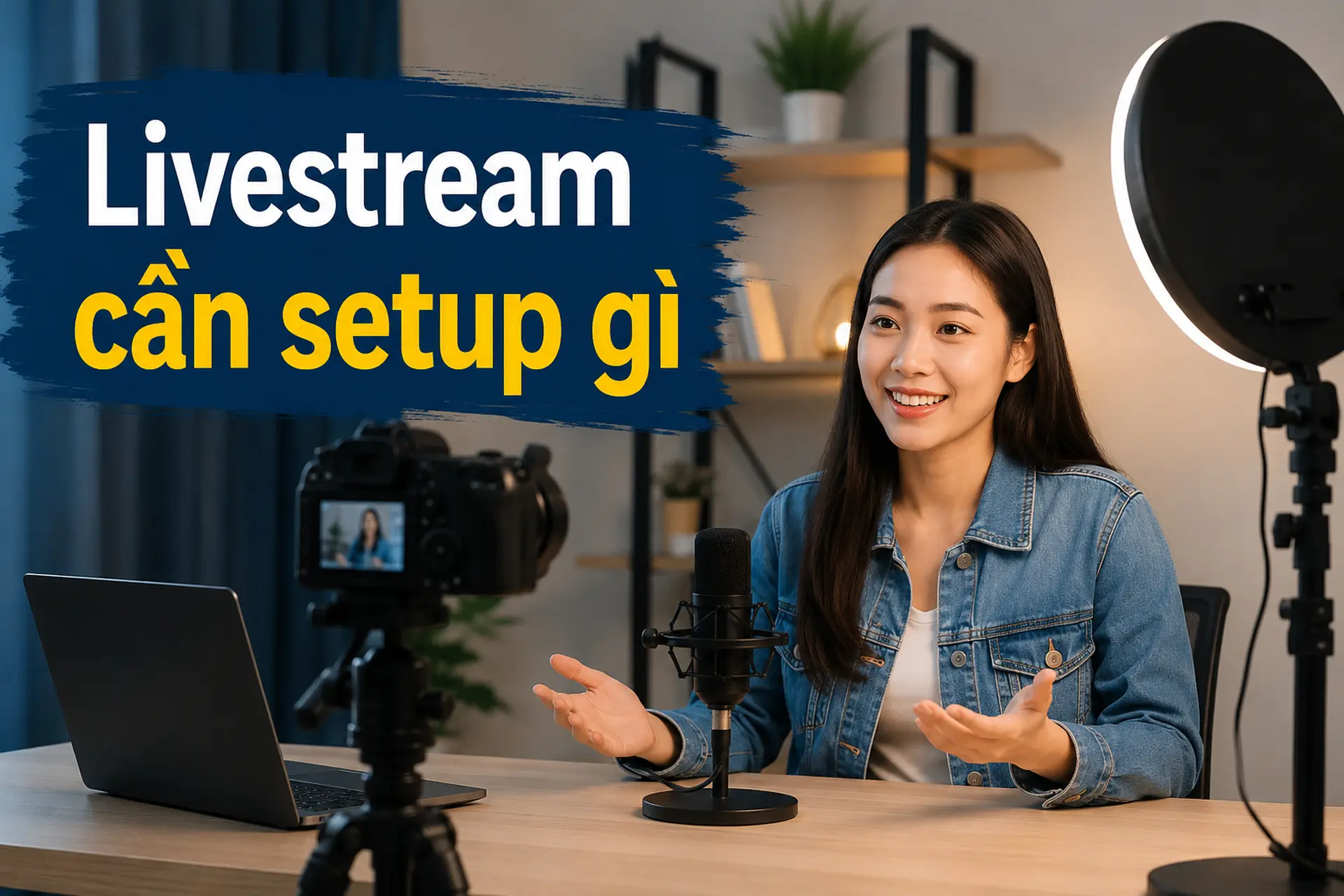 Livestream cần setup gì? Hướng dẫn chuẩn bị phòng livestream chuyên nghiệp từ A đến Z cho người mới bắt đầu