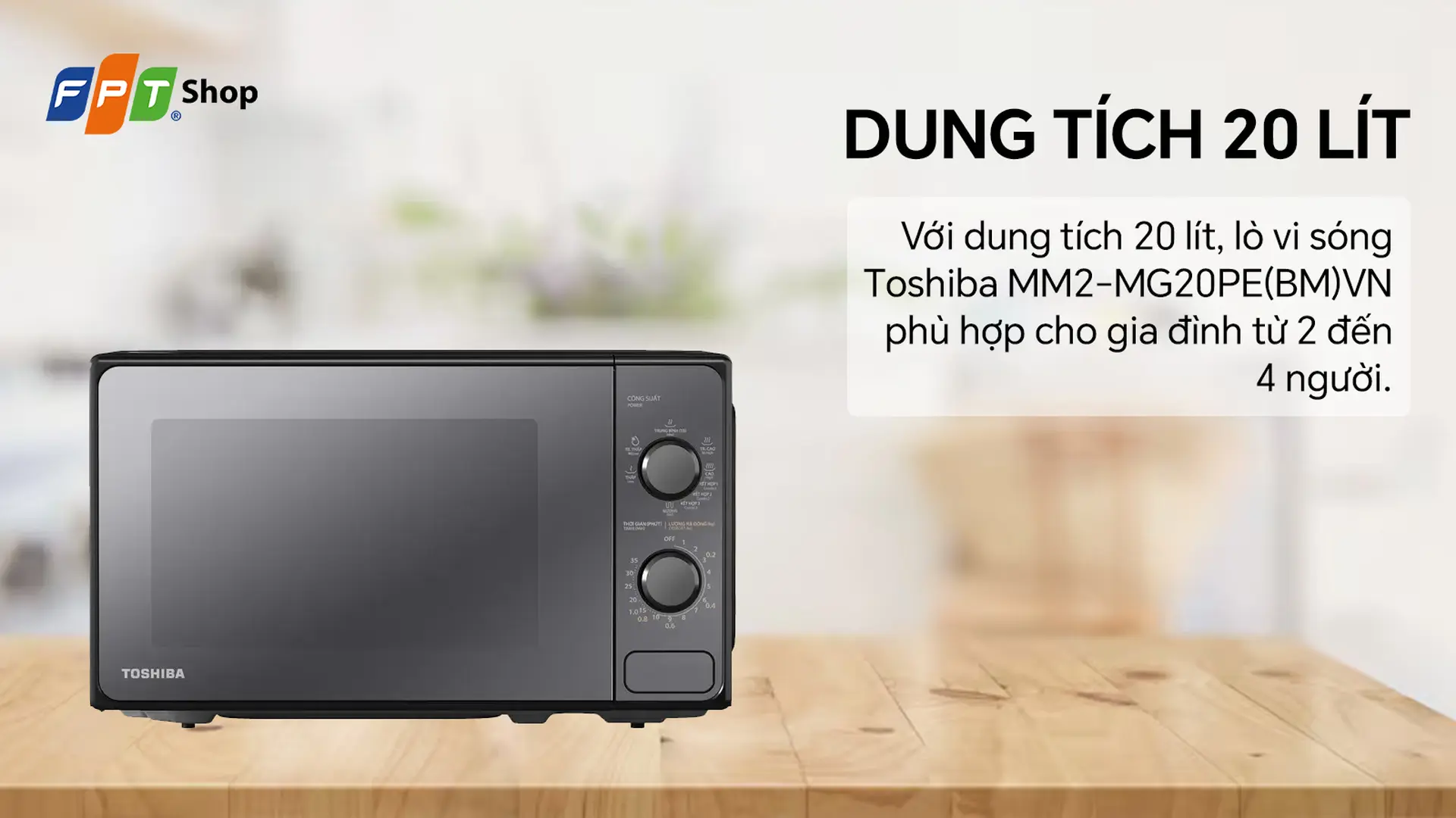 Lò vi sóng có nướng Toshiba 20 lít MM2-MG20PE(BM)VN