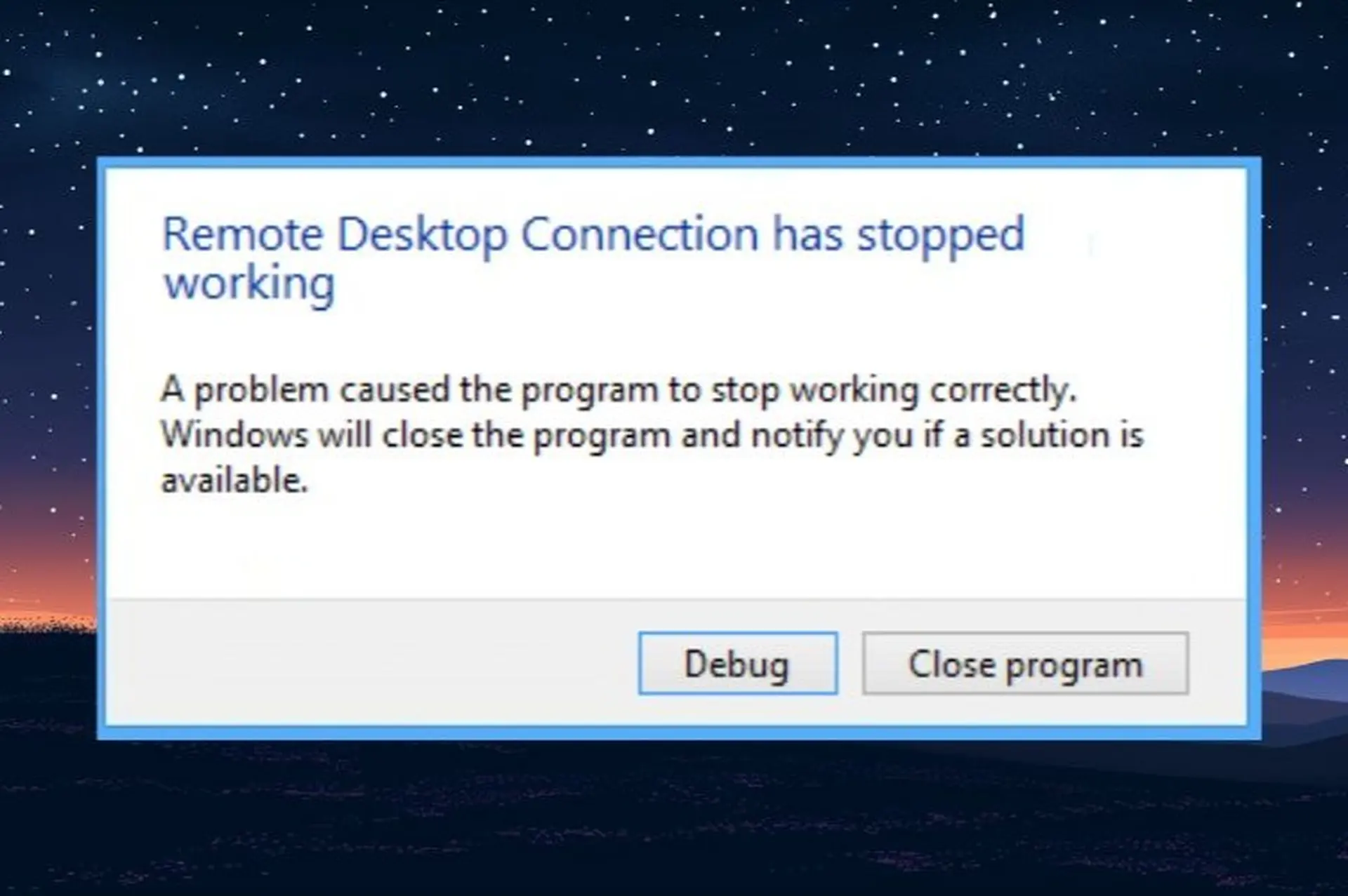 Lỗi A problem caused the program to stop working correctly: Nguyên nhân và 6 cách xử lý