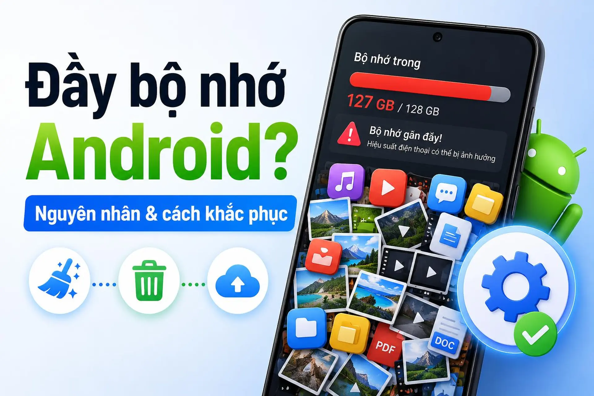 Lỗi đầy bộ nhớ điện thoại Android: Nguyên nhân và cách khắc phục an toàn, hiệu quả