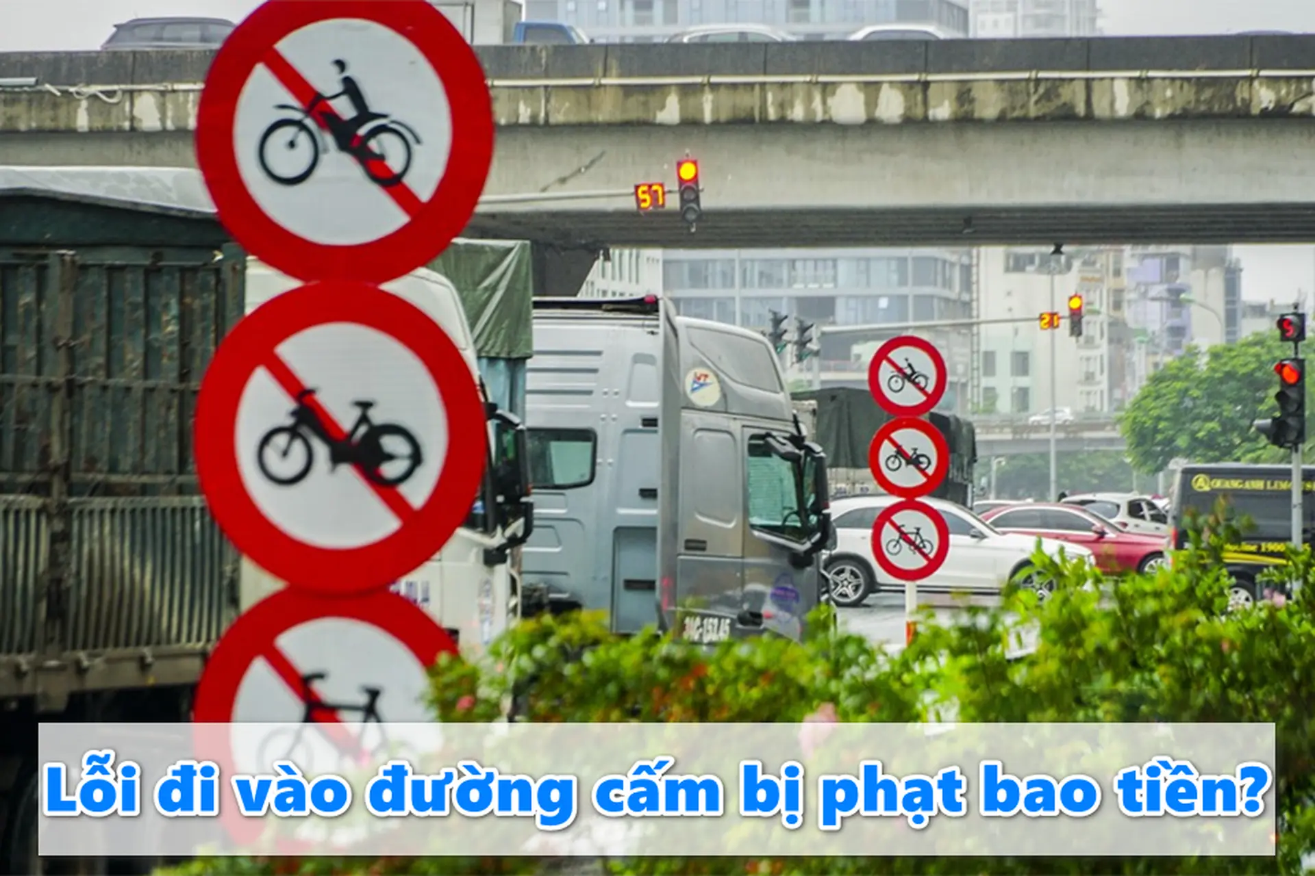Tìm hiểu lỗi đi vào đường cấm: Quy định, mức phạt và cách nhận biết biển báo giao thông