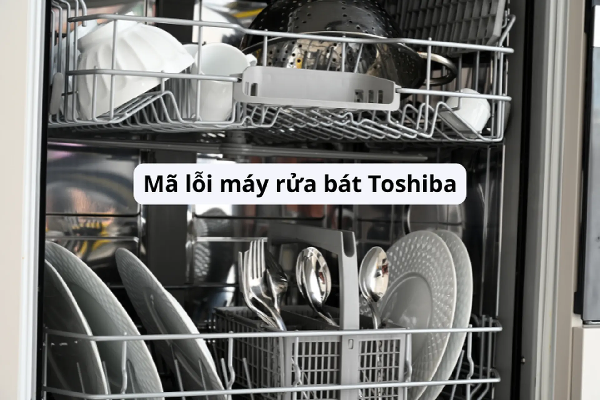 Hướng dẫn sửa các mã lỗi máy rửa bát Toshiba thường gặp tại nhà nhanh chóng, đơn giản