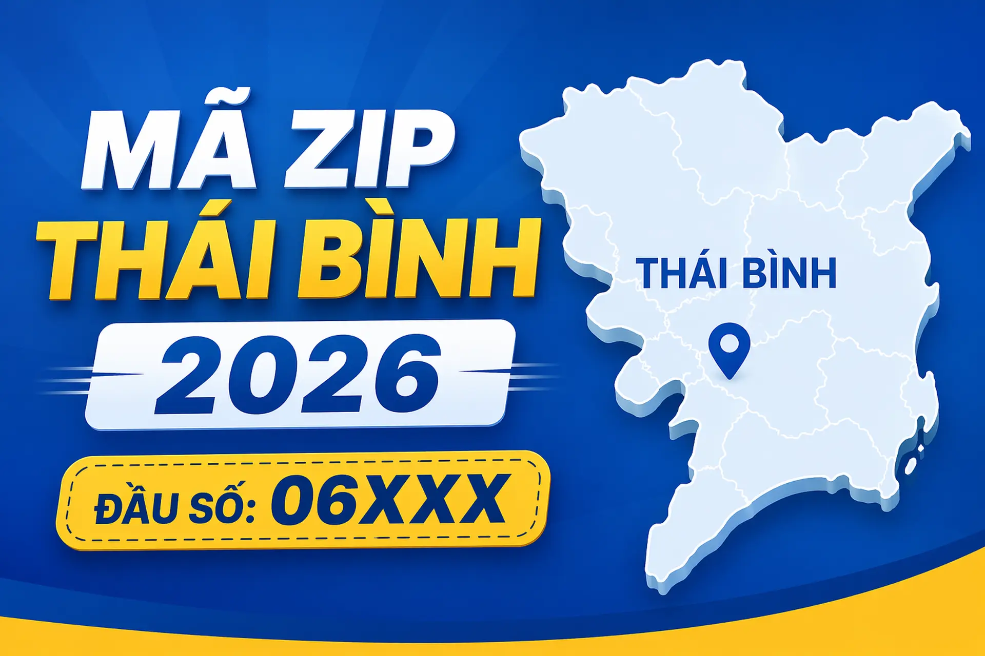 Tra cứu mã ZIP Thái Bình 2026 chính xác theo từng khu vực sau thay đổi địa giới