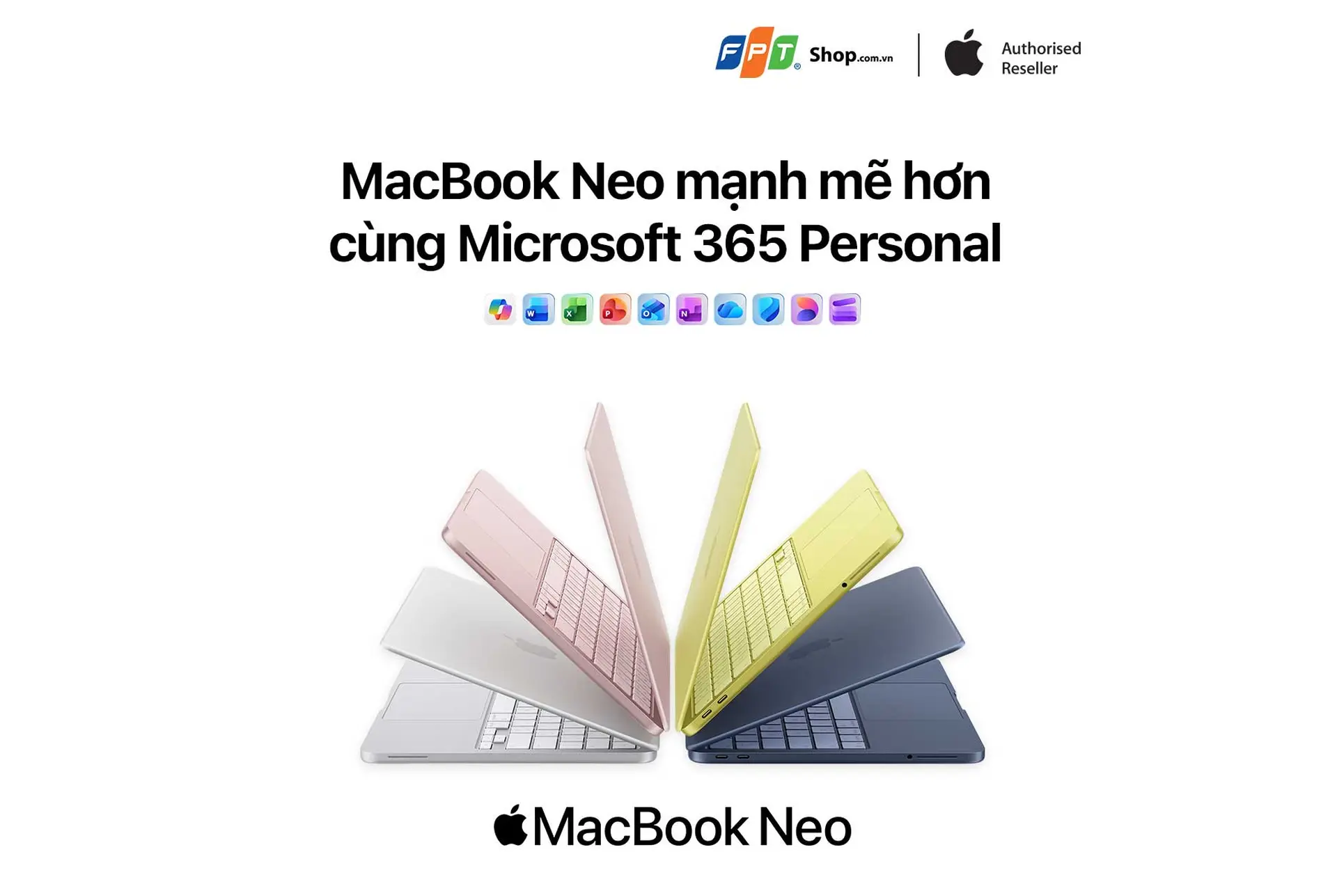 MacBook Neo mạnh mẽ hơn khi kết hợp cùng Microsoft 365 Personal