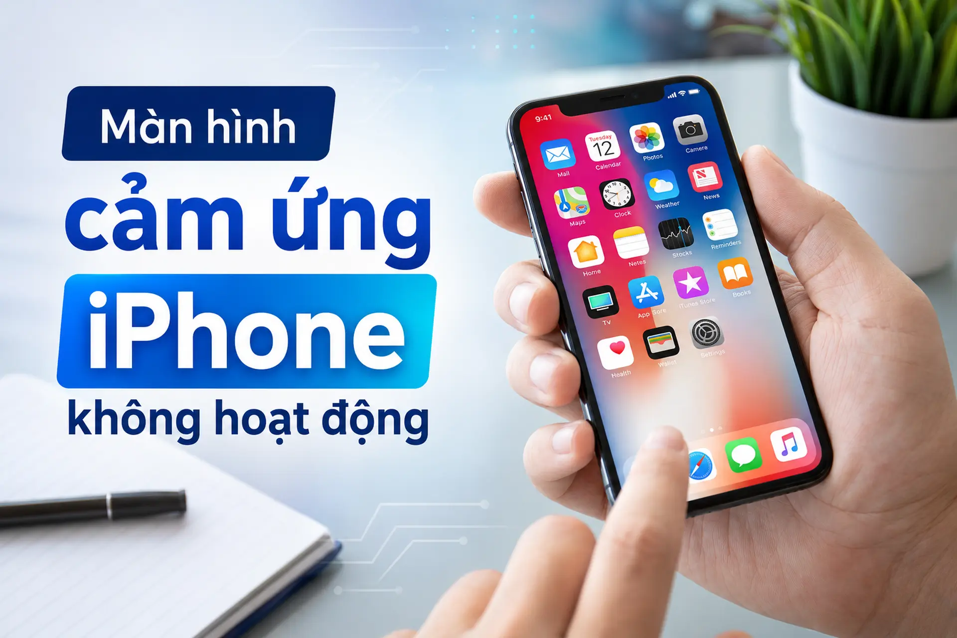 Vì sao màn hình cảm ứng iPhone không hoạt động? Nguyên nhân thường gặp và cách xử lý nhanh