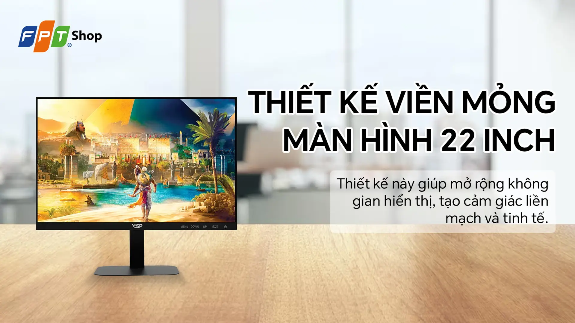 Màn hình VSP IP2205F-H/22 inch/FHD (1920x1080)/100Hz