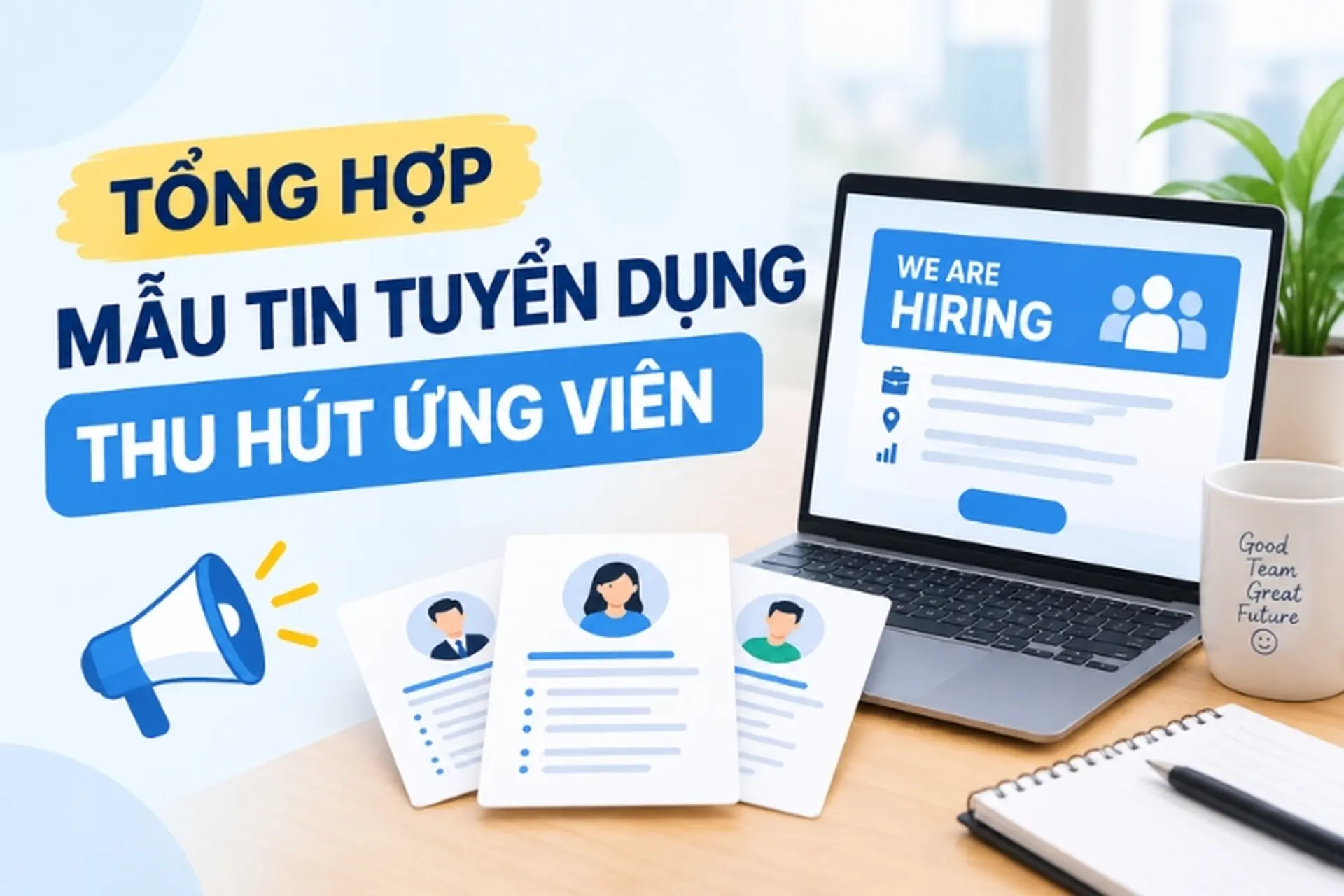 Mẫu tin tuyển dụng là gì? Tổng hợp các mẫu tin tuyển dụng chuẩn, thu hút ứng viên