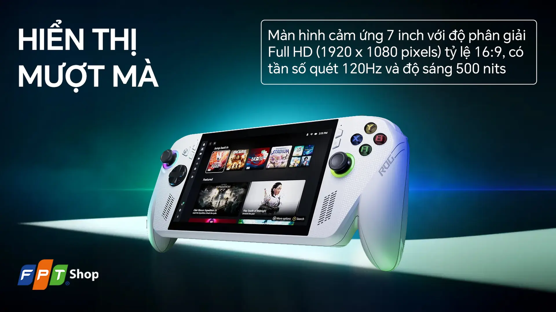 Máy chơi game cầm tay Asus ROG Xbox Ally RC73YA-NH002W AMD Z2A