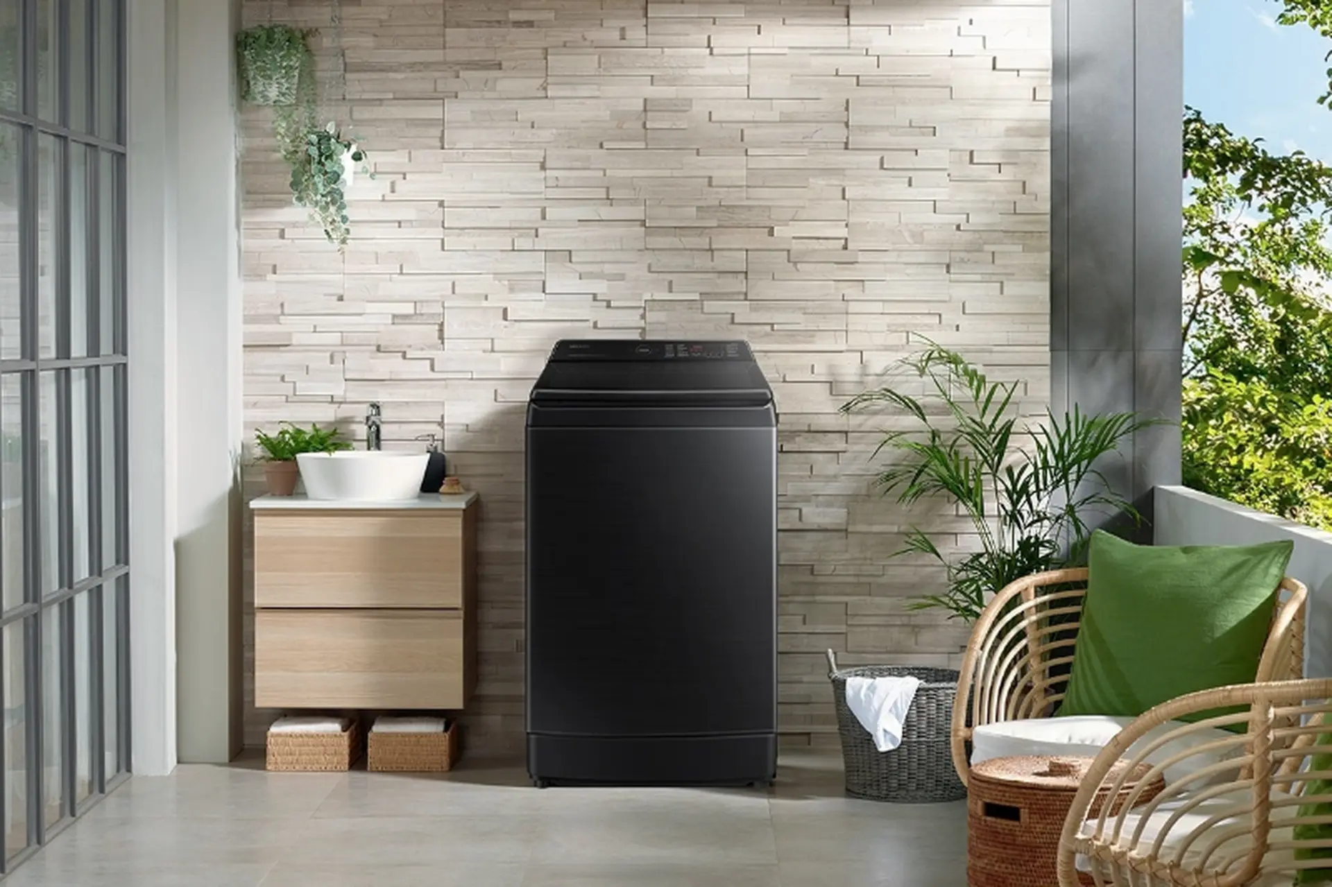 Máy giặt Samsung WA14CG5745BVSV 14 kg: Giặt sạch vượt trội, tiết kiệm điện năng