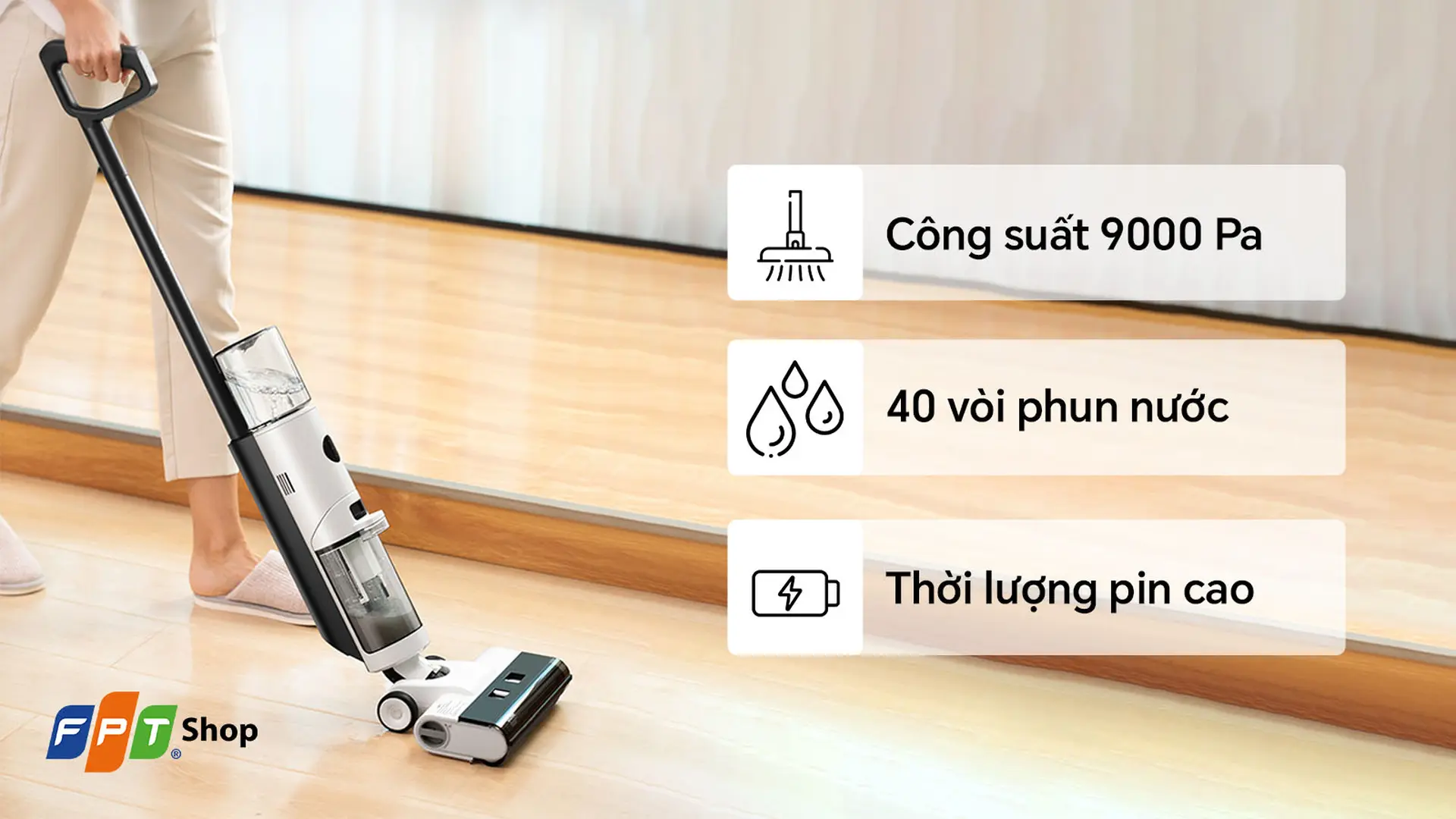 Máy hút bụi lau nhà JONR ED12