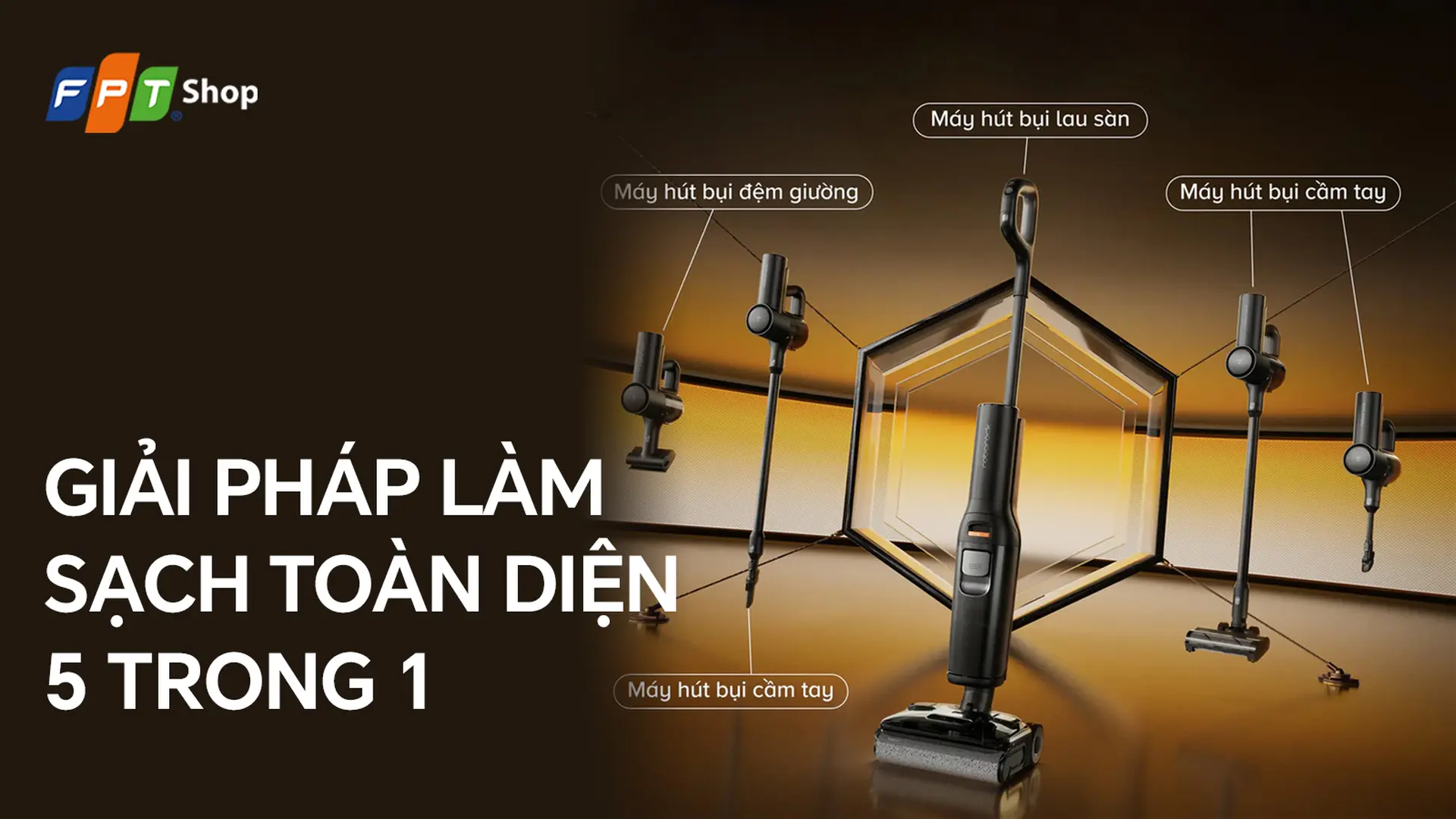 Máy hút bụi lau nhà không dây Roborock F25 Ace Combo