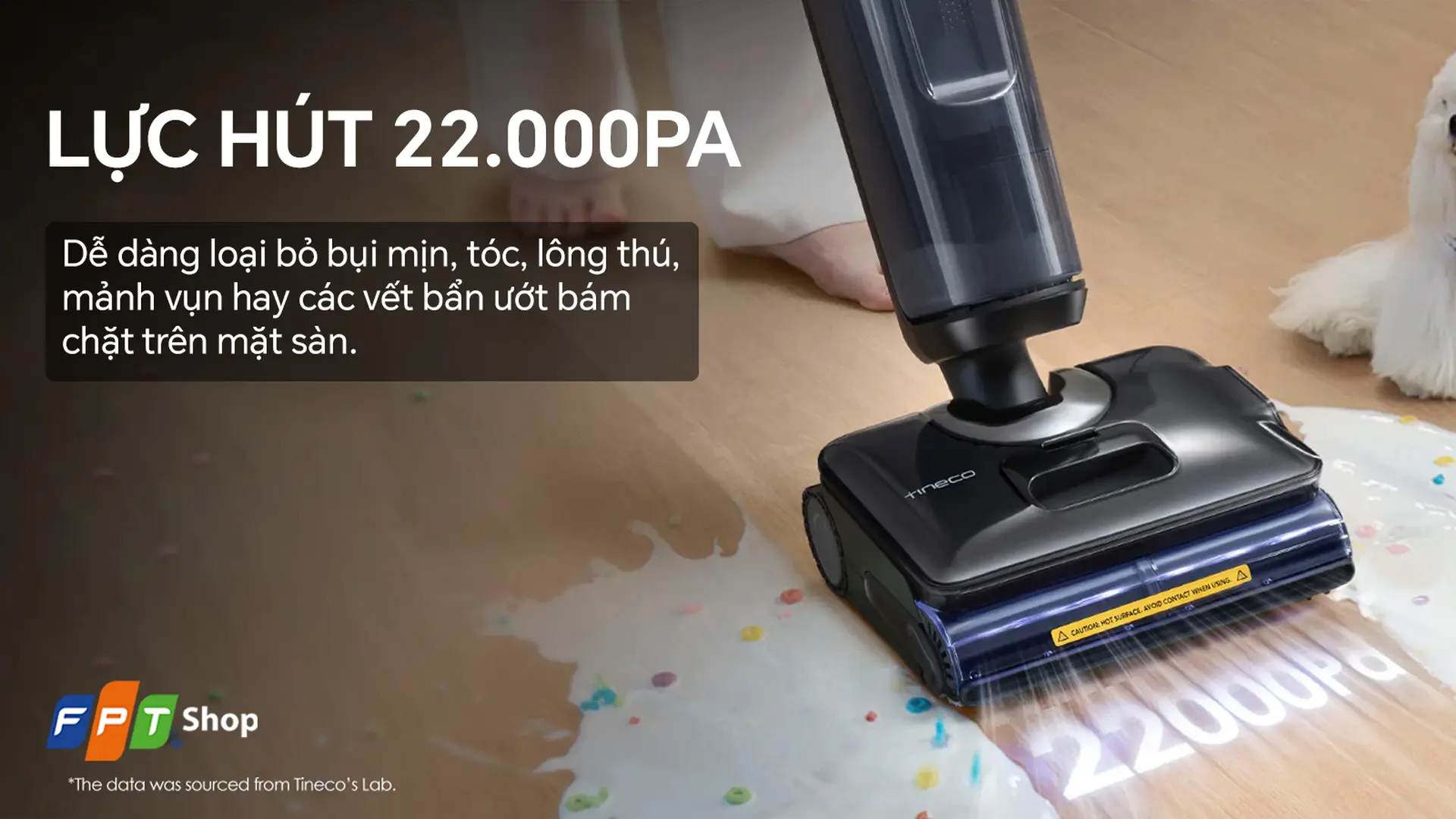 Máy hút bụi lau nhà không dây Tineco Floor One S7 Stretch Steam