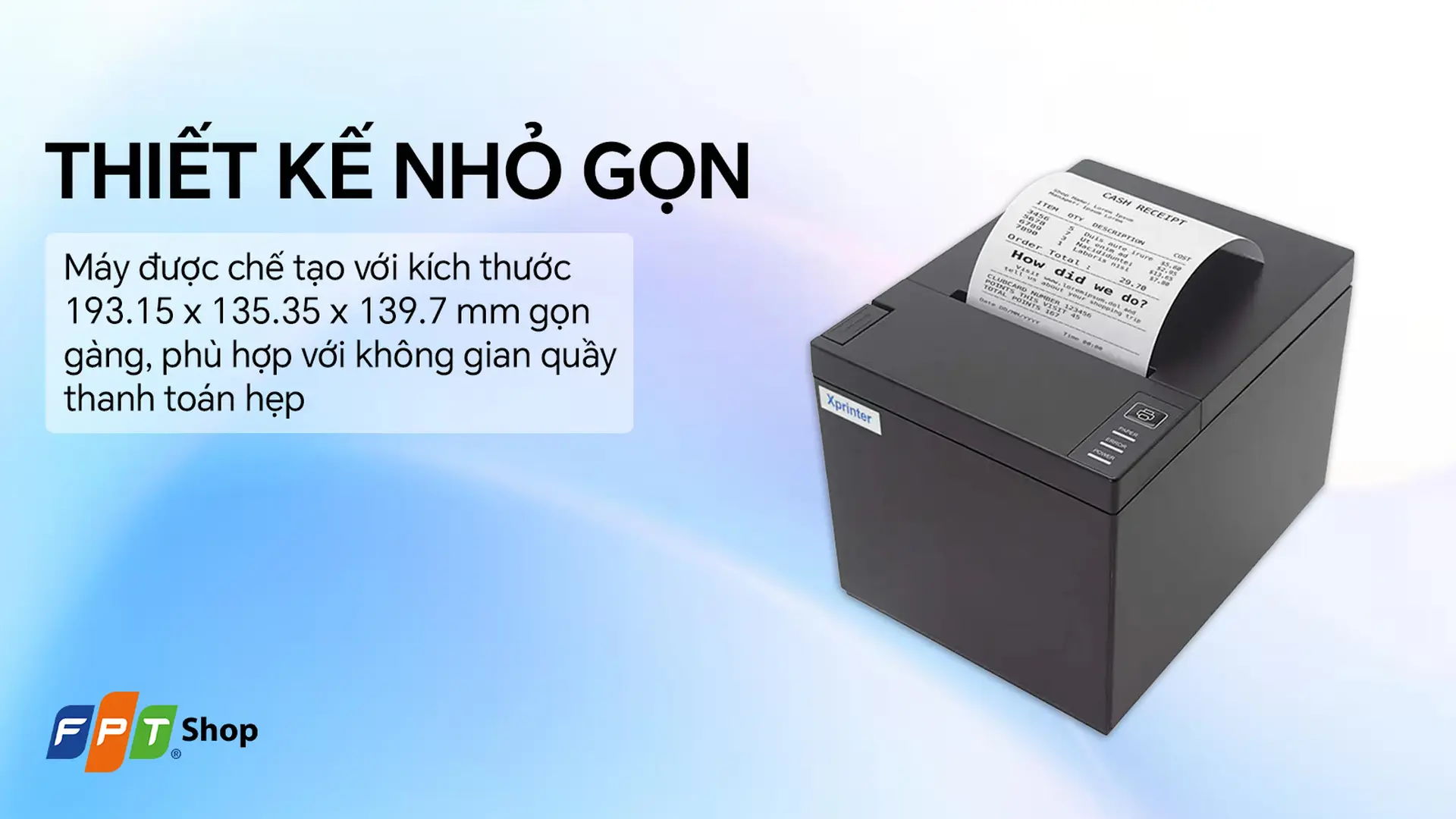Máy in hoá đơn Xprinter XP-Q807K-UW/USB/Wifi