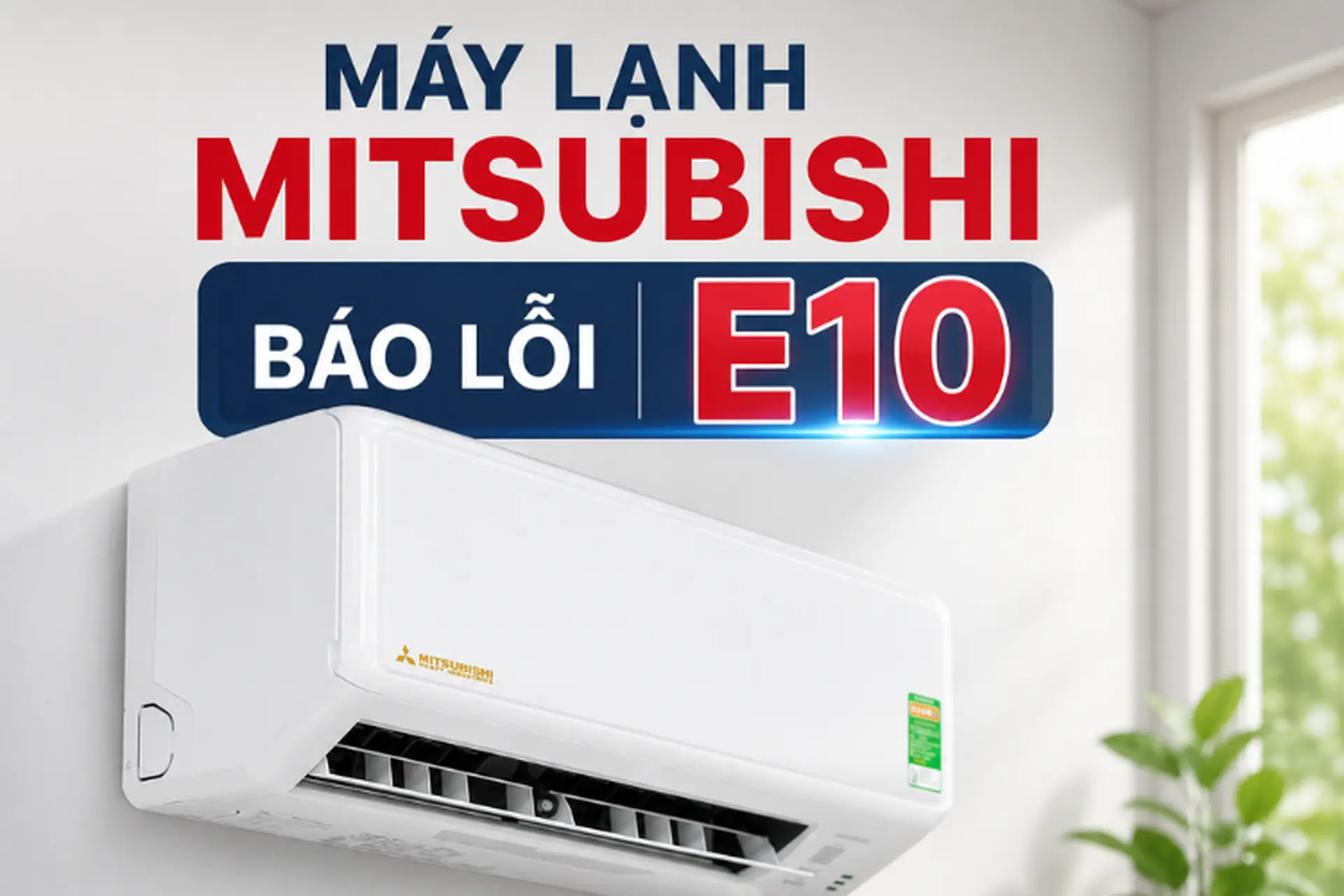 Máy lạnh Mitsubishi báo lỗi E10: Cách kiểm tra hệ thống và xử lý lỗi chính xác