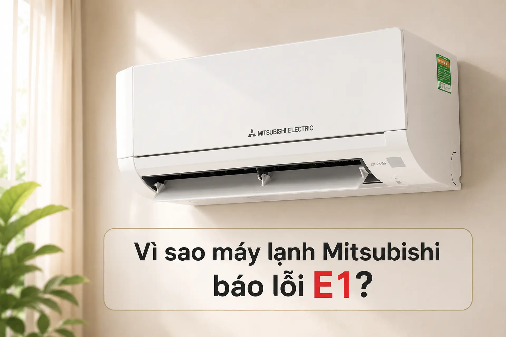 Vì sao máy lạnh Mitsubishi báo lỗi E1? Tổng hợp nguyên nhân và hướng dẫn xử lý chi tiết