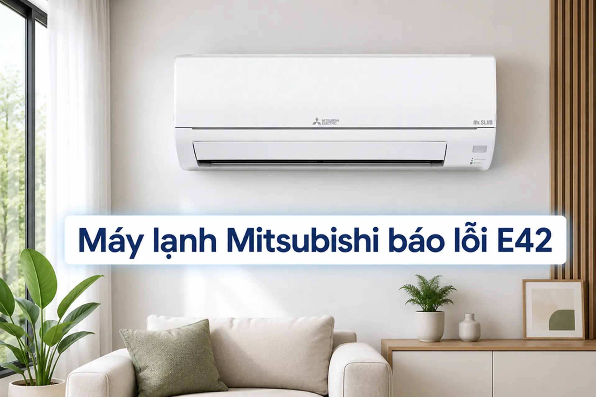 Máy lạnh Mitsubishi báo lỗi E42: Nguyên nhân khiến máy tự ngắt và cách khắc phục nhanh