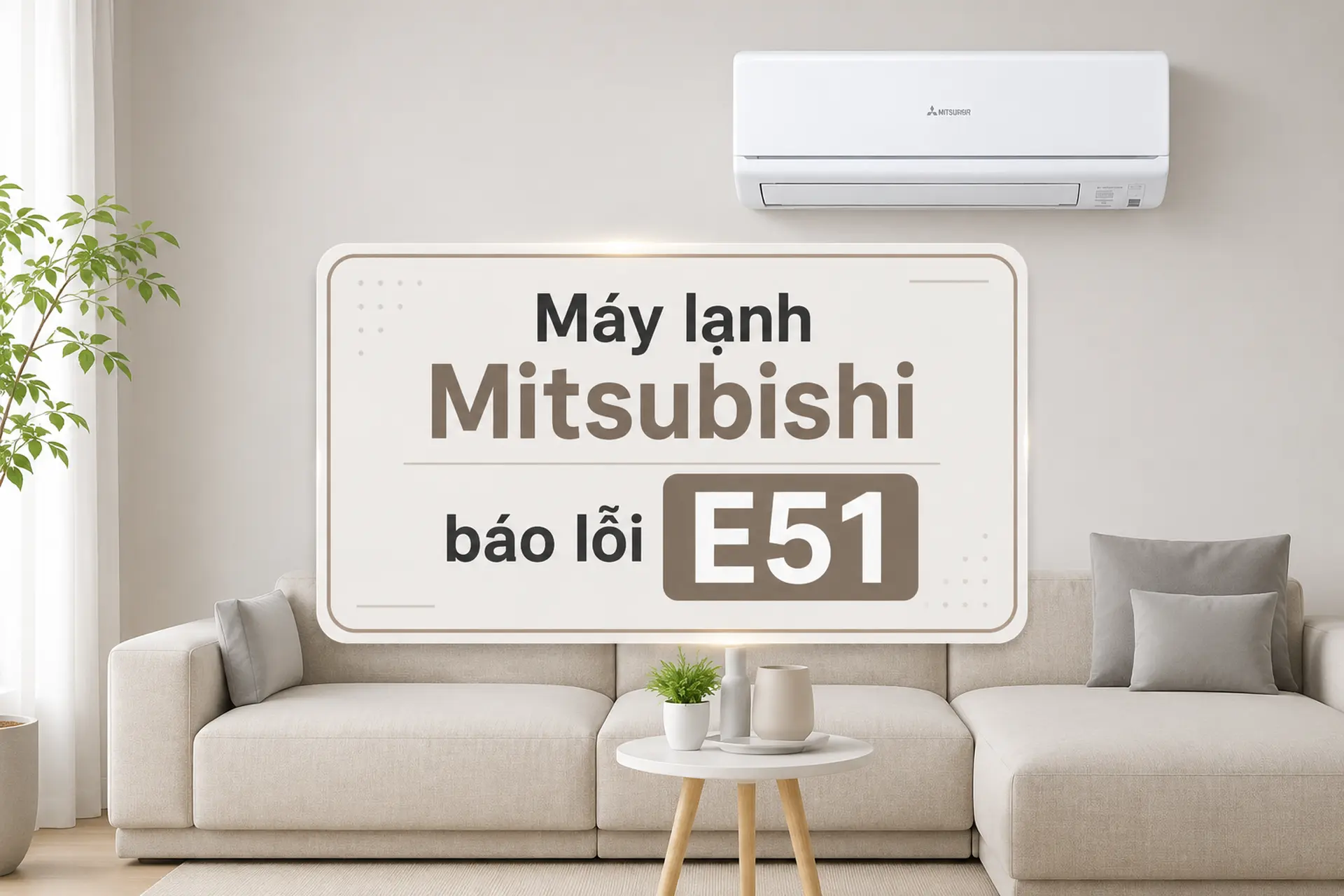 Máy lạnh Mitsubishi báo lỗi E51: Giải mã nguyên nhân và cách xử lý trước khi lỗi nặng hơn